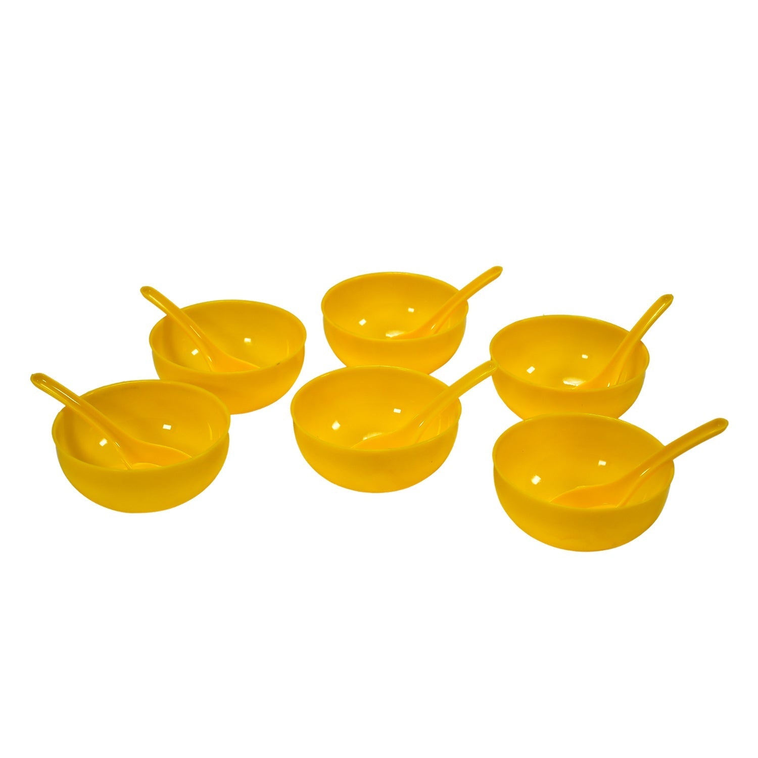 Plastic Soup Bowl and Spoon Set