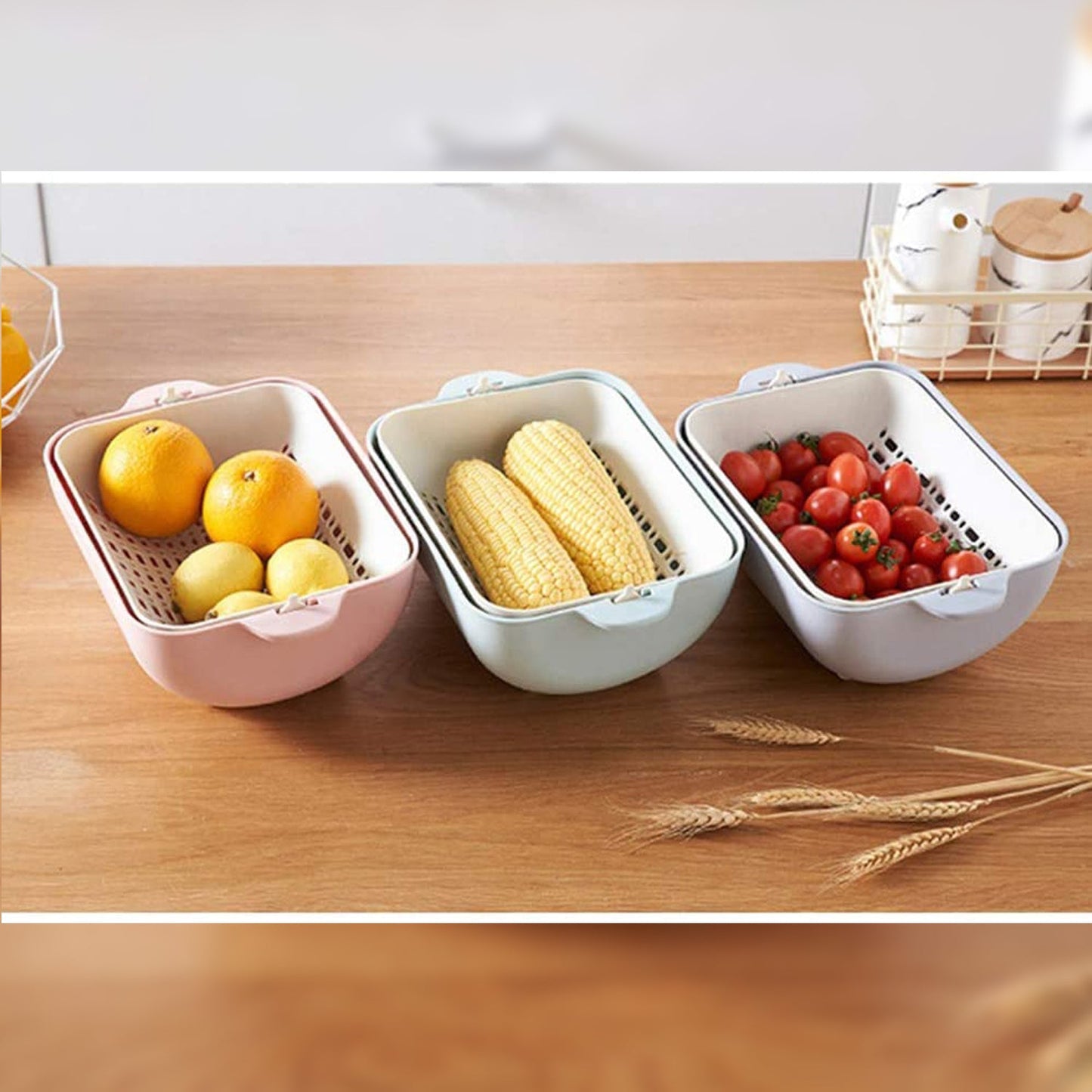 Tilt-and-Drain Colander Bowl