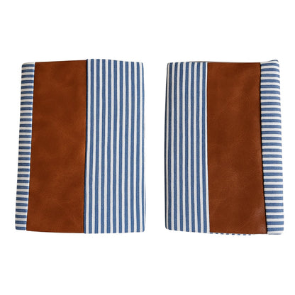 Leather & Cotton Pillow Covers