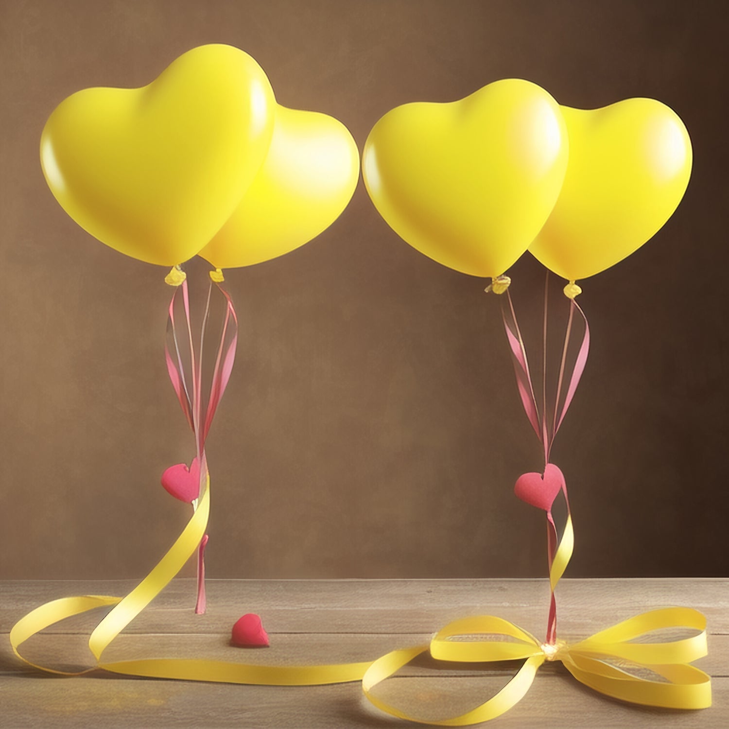 Heart Shaped Rainbow Latex Balloons (20 Pcs Set)