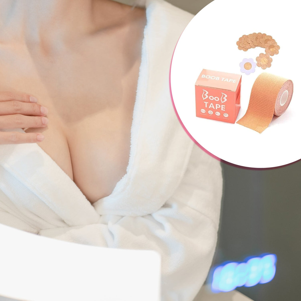 Boob Tape With 10 Pairs Nipple Cover