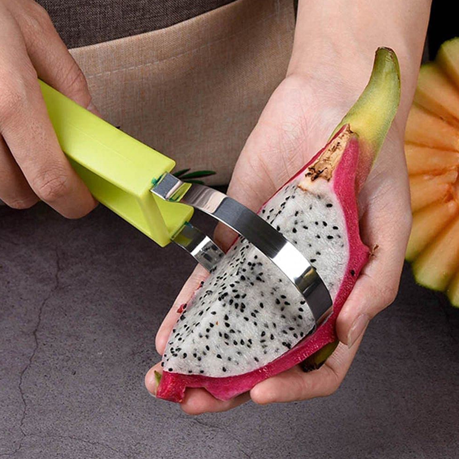 4 In 1 Stainless Steel Melon Baller Seed Remover