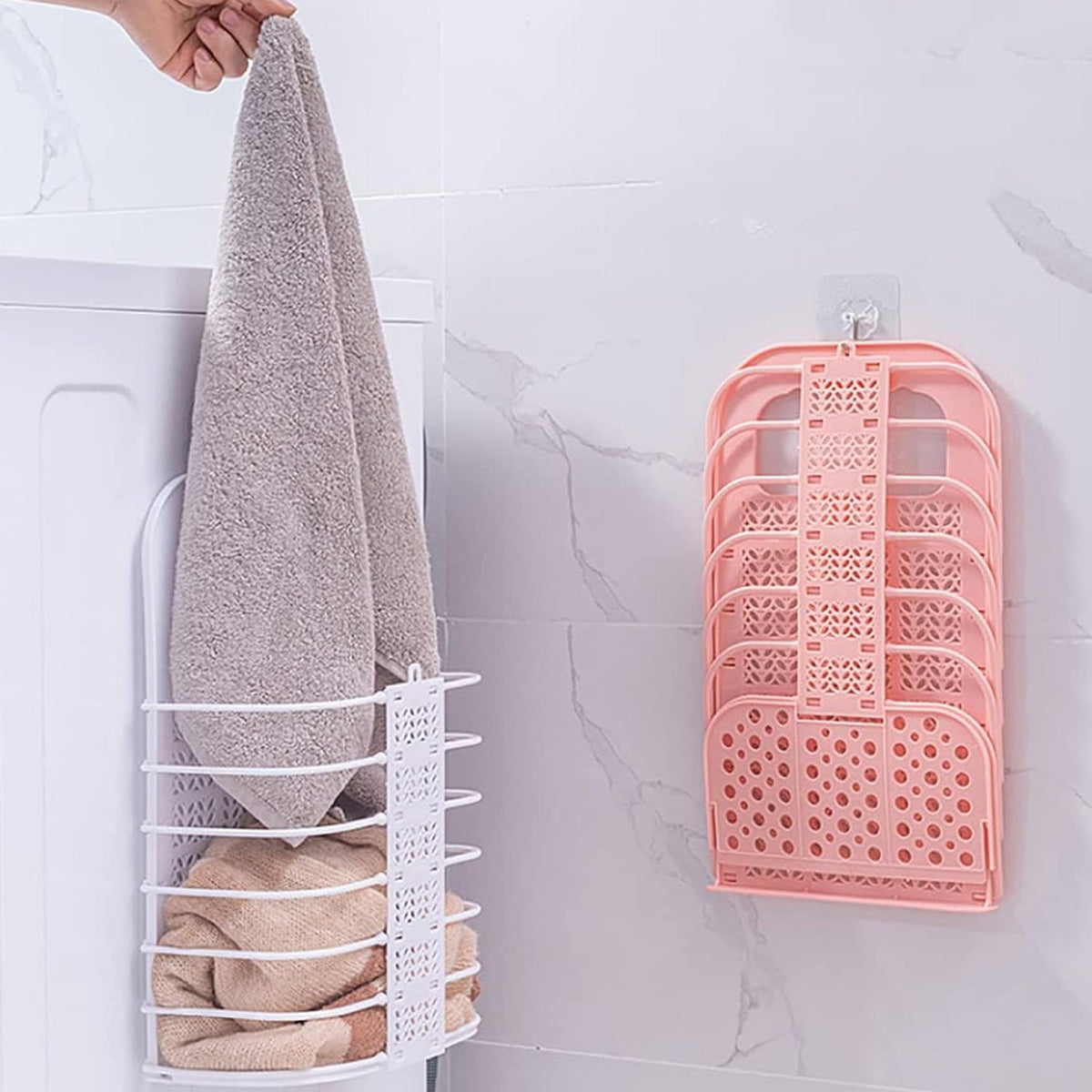 Wall-Mounted Collapsible Laundry Basket