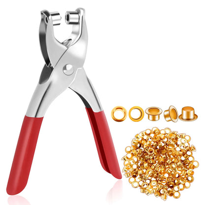 Grommet Setting Tool With 25 Pcs Gold Eyelets