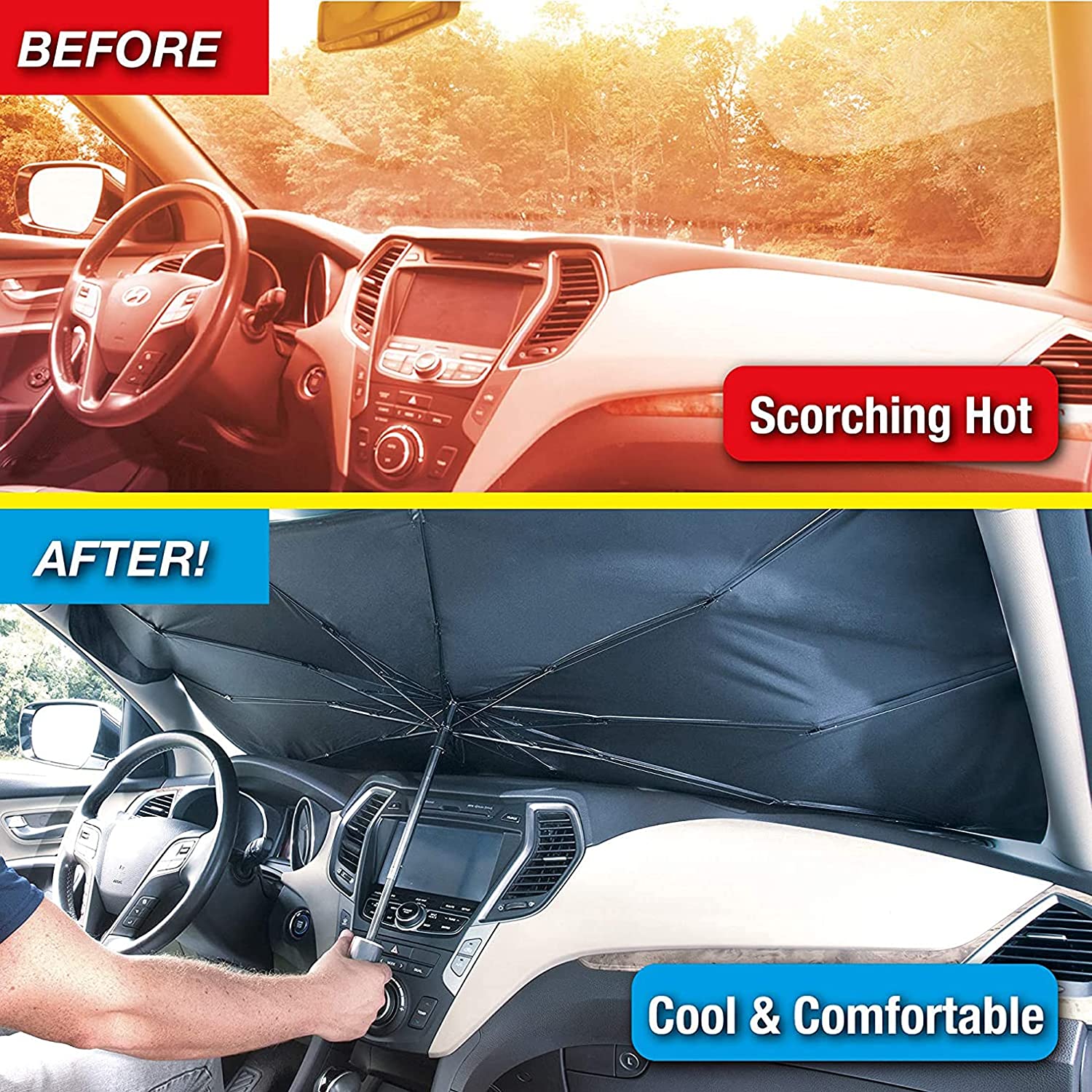 Car Windshield Umbrella Shade