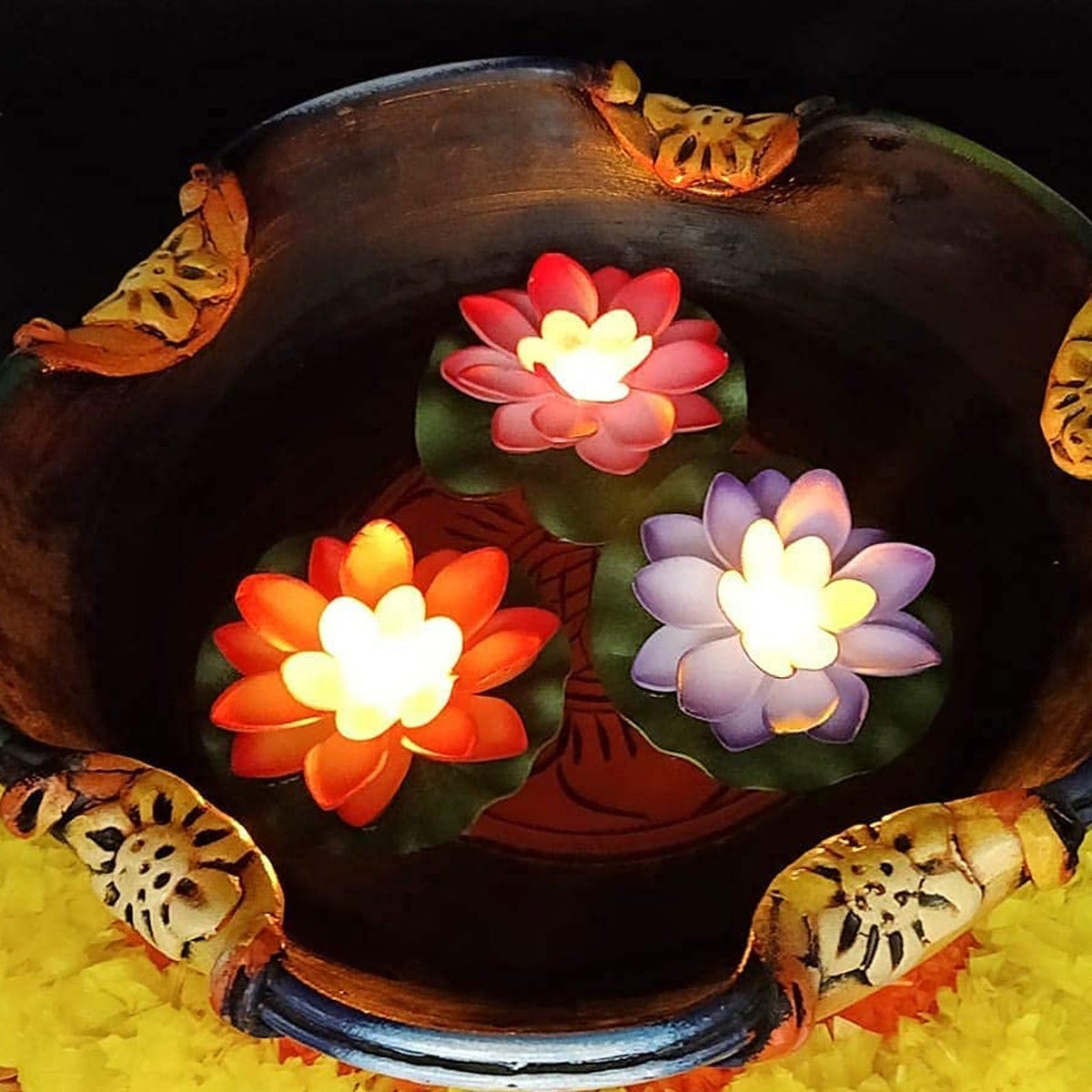 Floating Lotus LED Candles