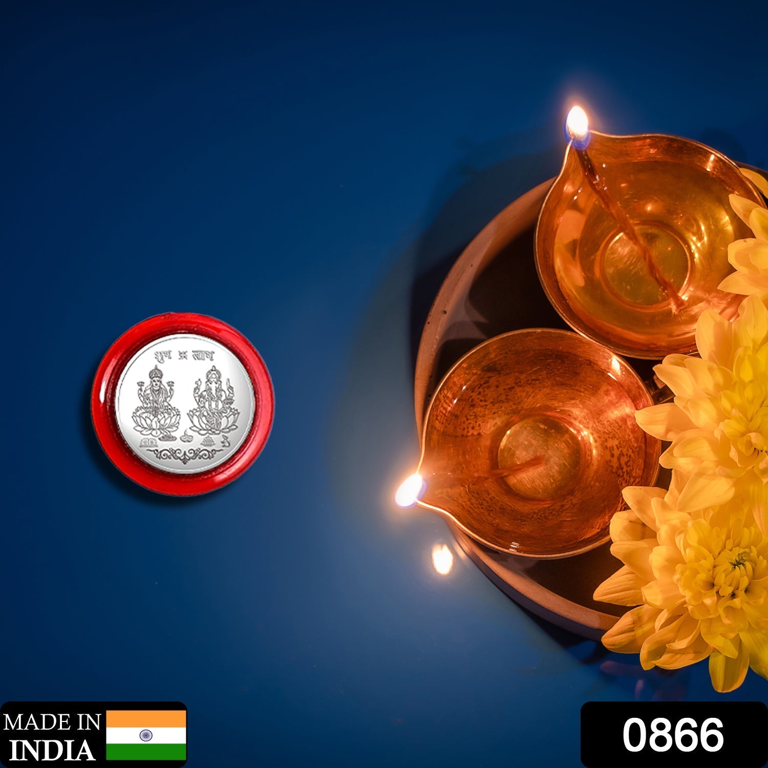866 Pure Silver Coin For Gift  Pooja