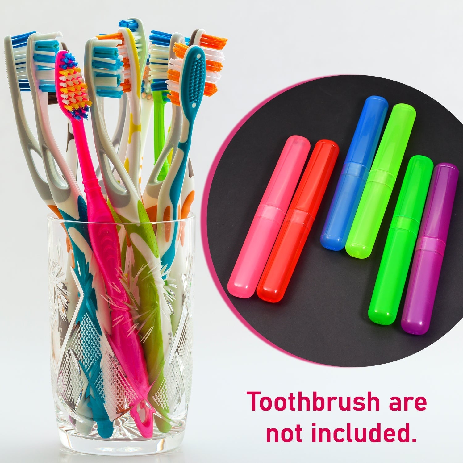 Plastic Toothbrush Cover Set