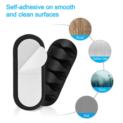 10-Pack Self-Adhesive Cable Clips