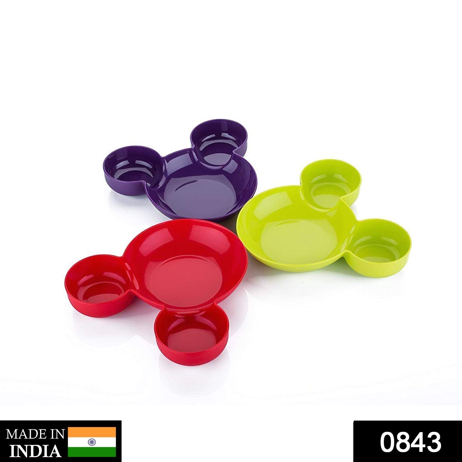 Kids Sectioned Snack Plate