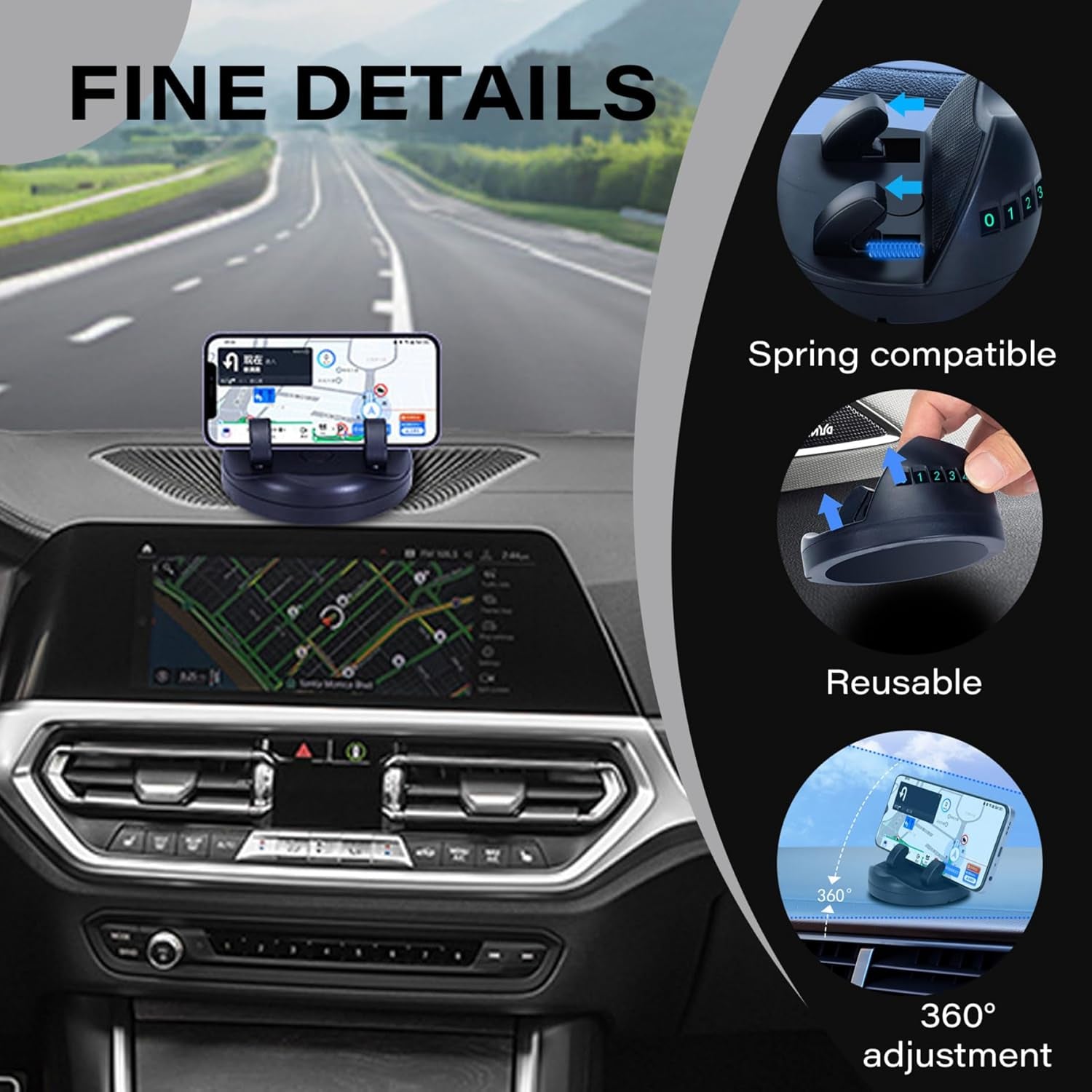 2-in-1 Anti-Slip Phone Holder