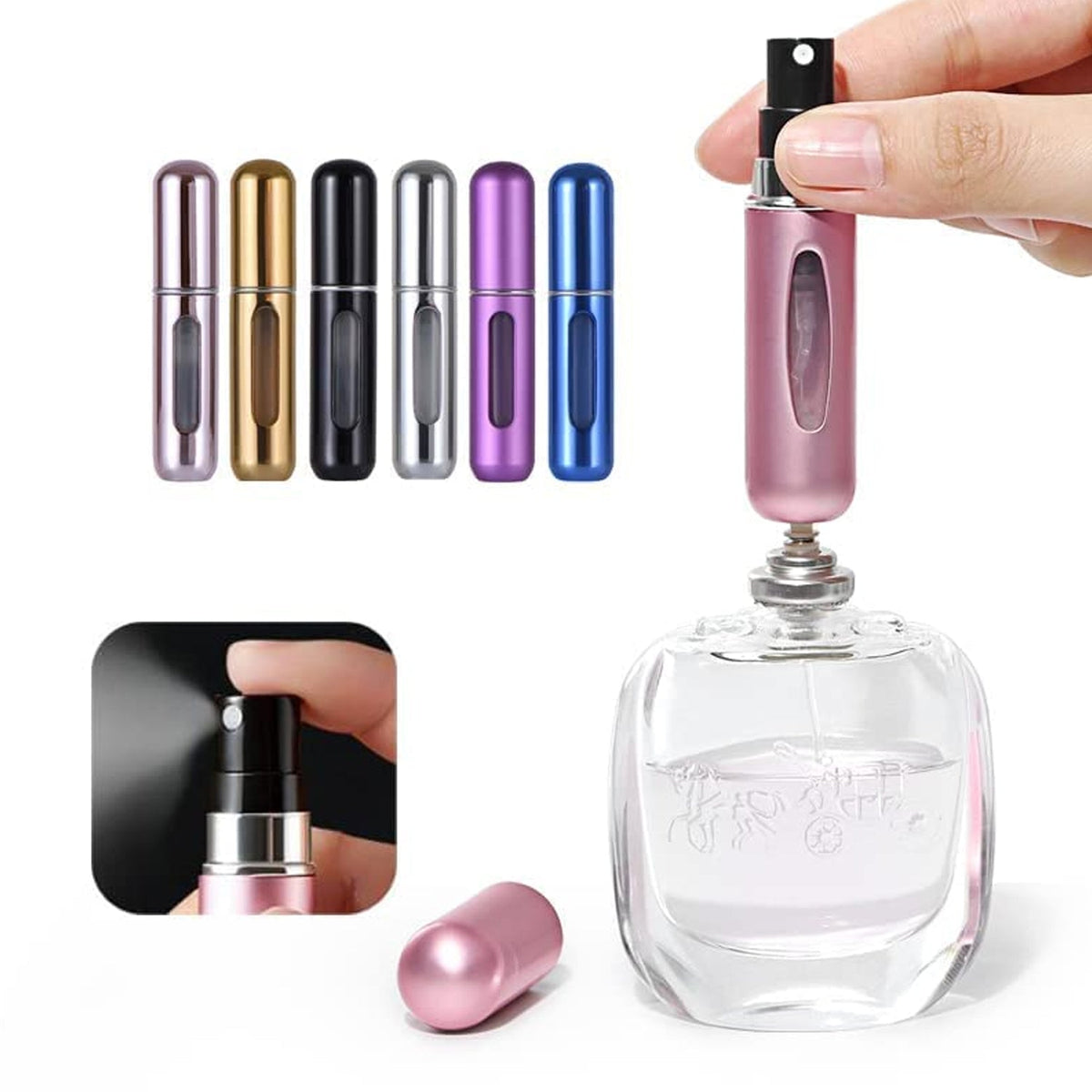Refillable Perfume Atomizer Bottle