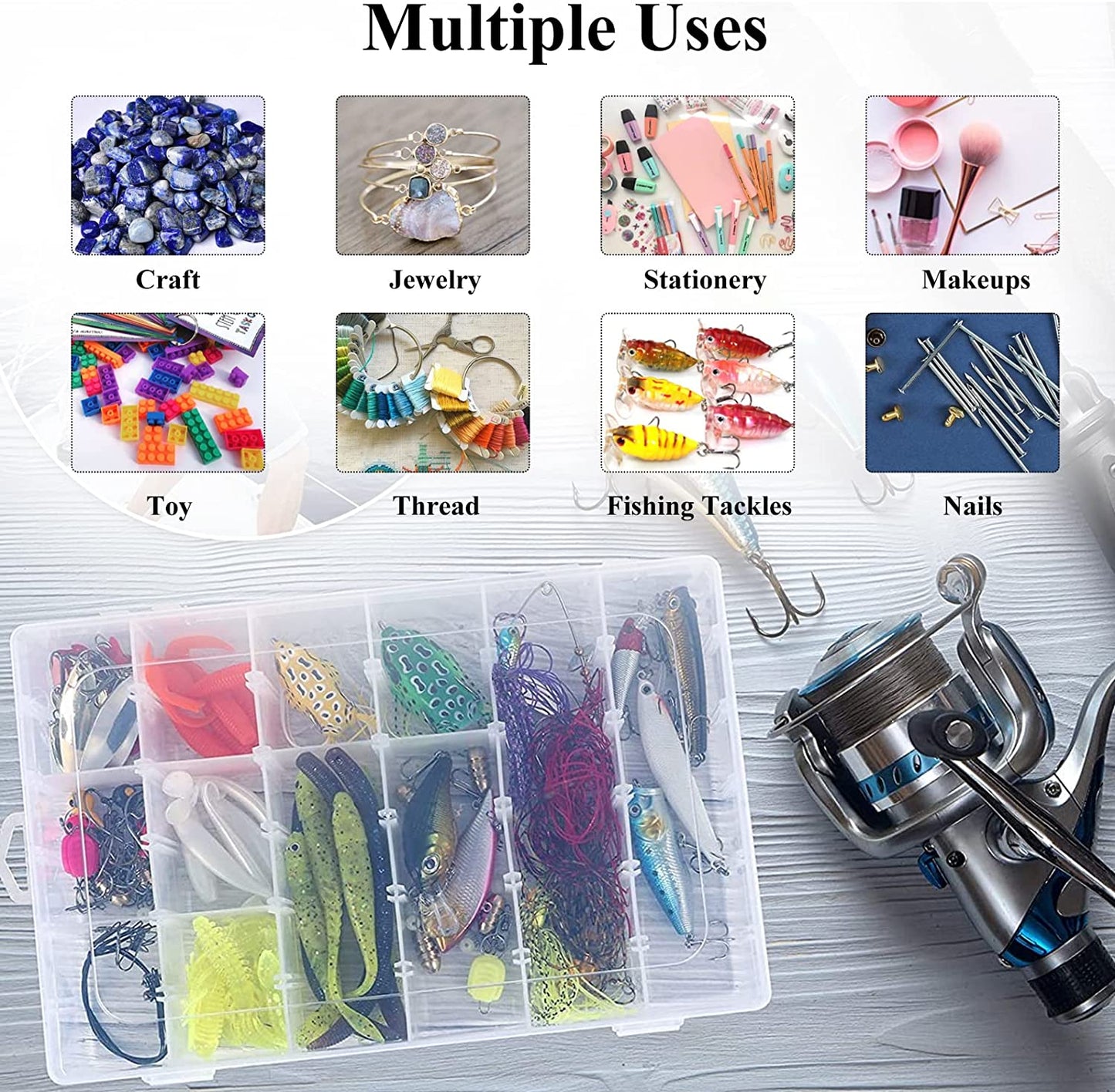 Clear Adjustable Organizer Box