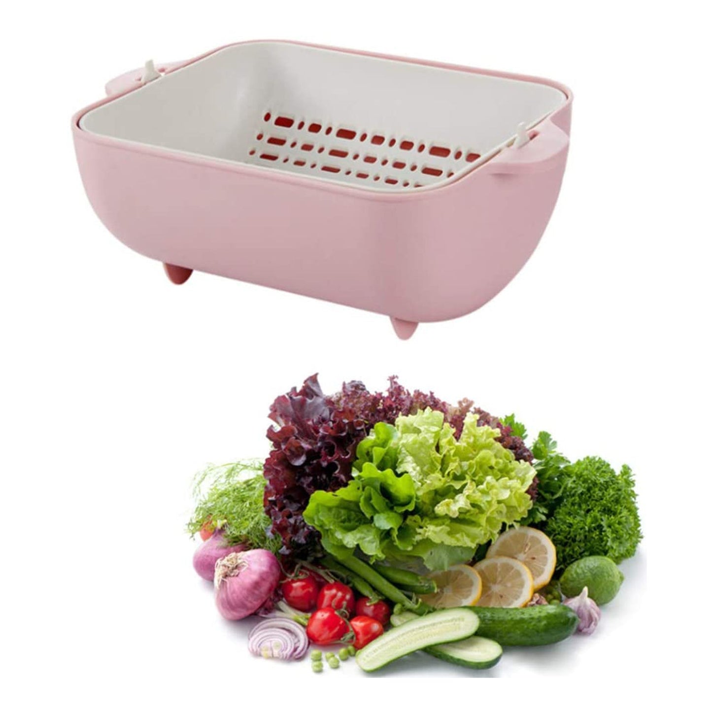 Tilt-and-Drain Colander Bowl