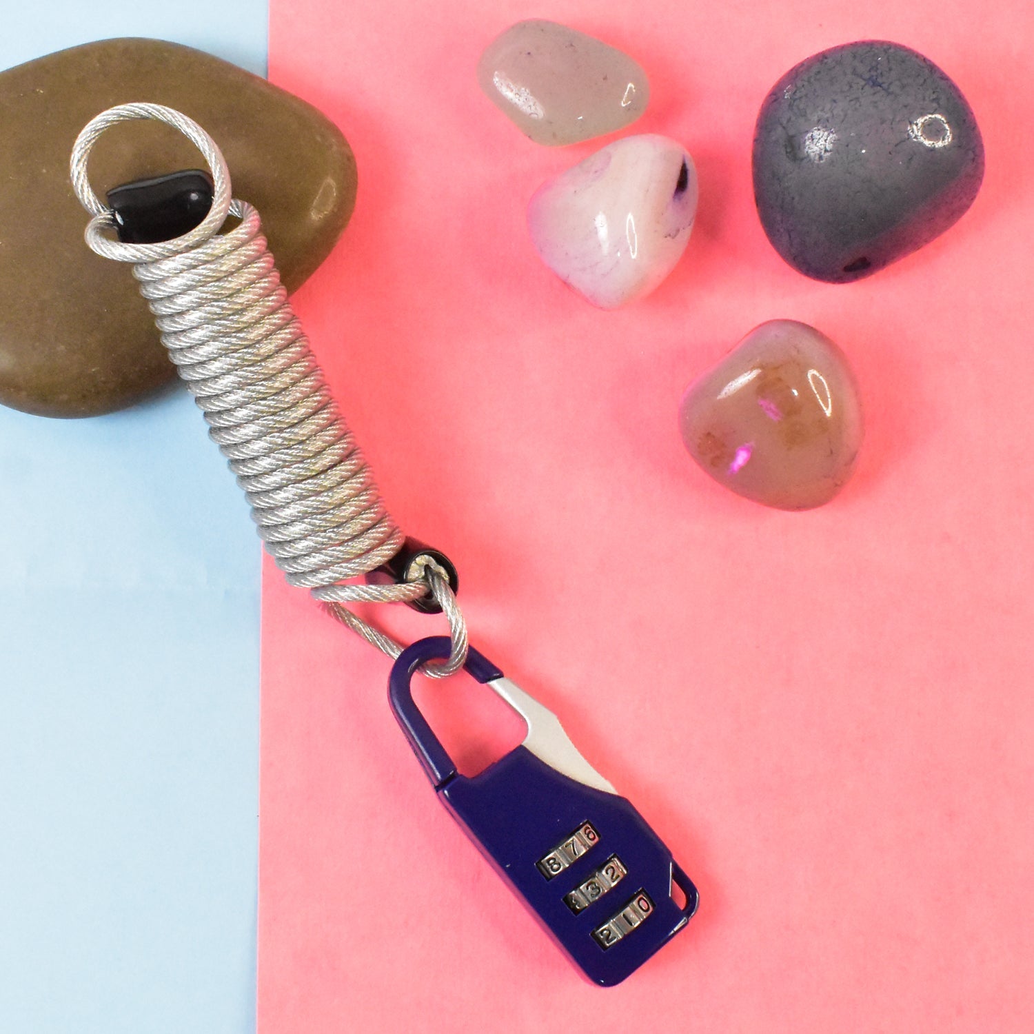 Keyless Cable Combination Lock