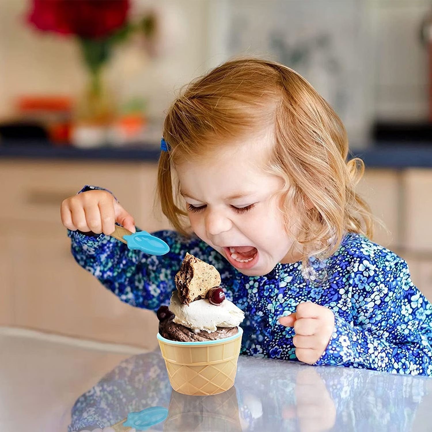 Ice Cream Bowl & Spoon Set