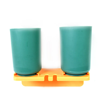 No-Drill Toothbrush Organizer