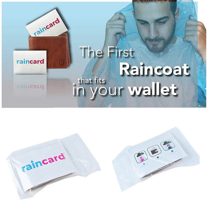 Wallet-Sized Emergency Raincoat