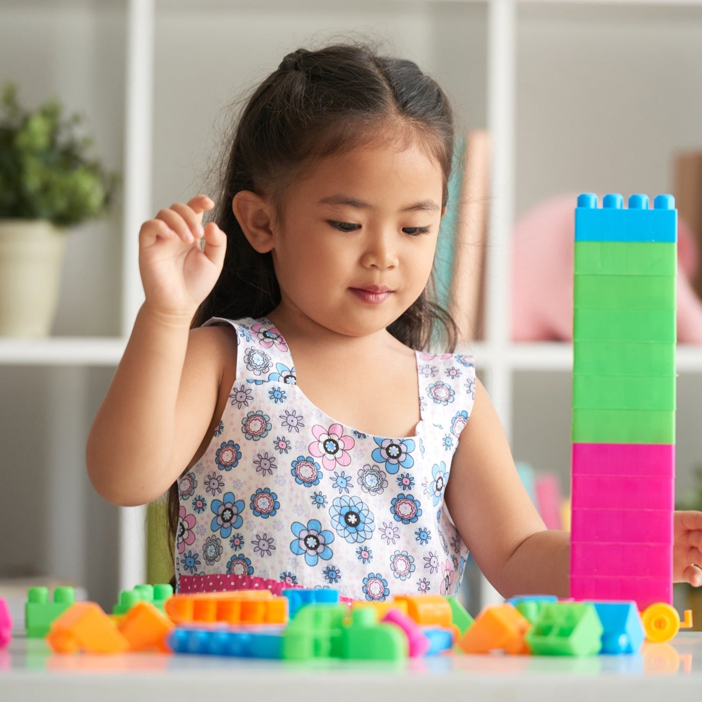 60-Piece Multicolor Building Blocks Set