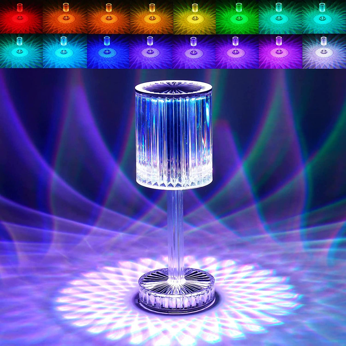 Crystal Touch Table Lamp