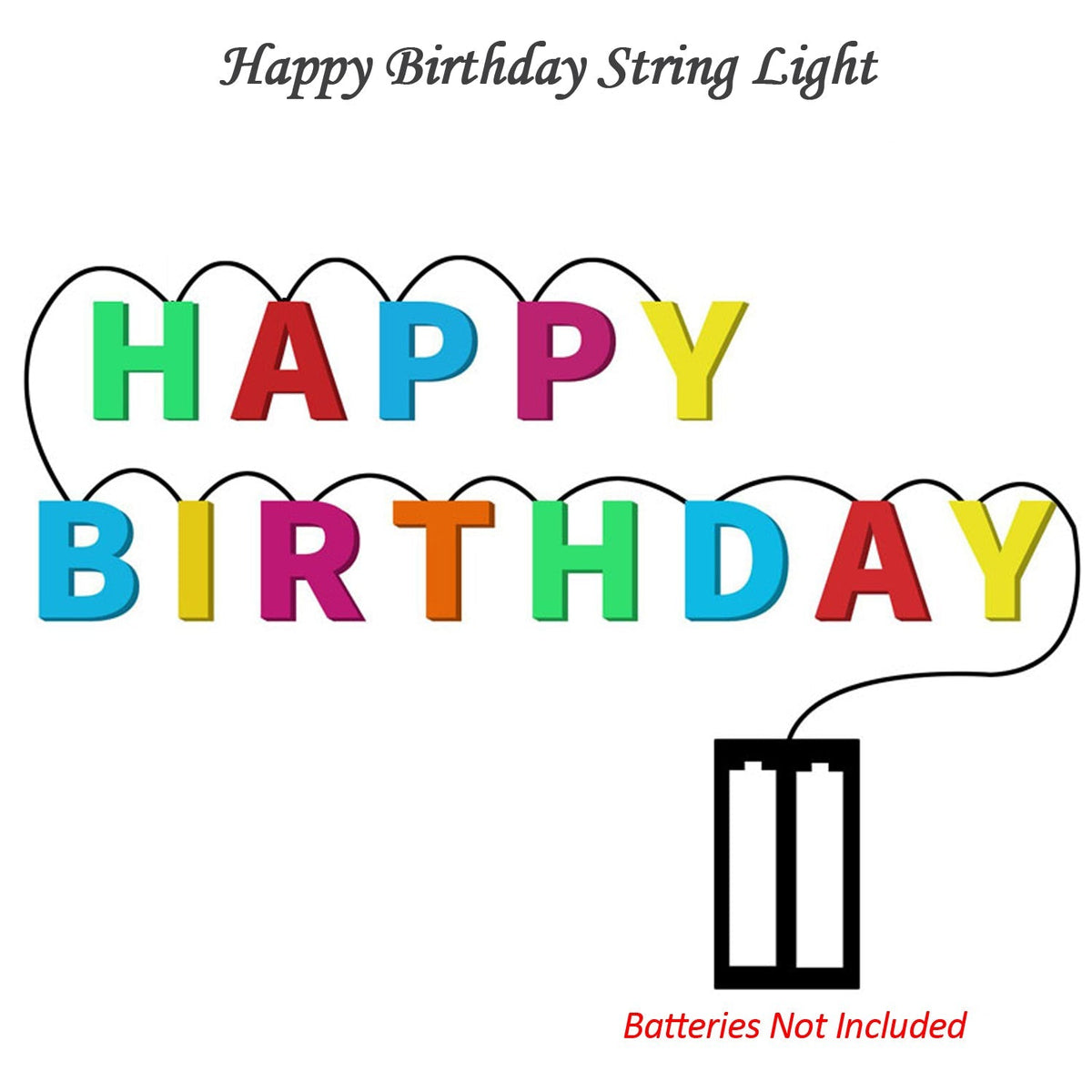 Decoratives Plastic Birthday Light