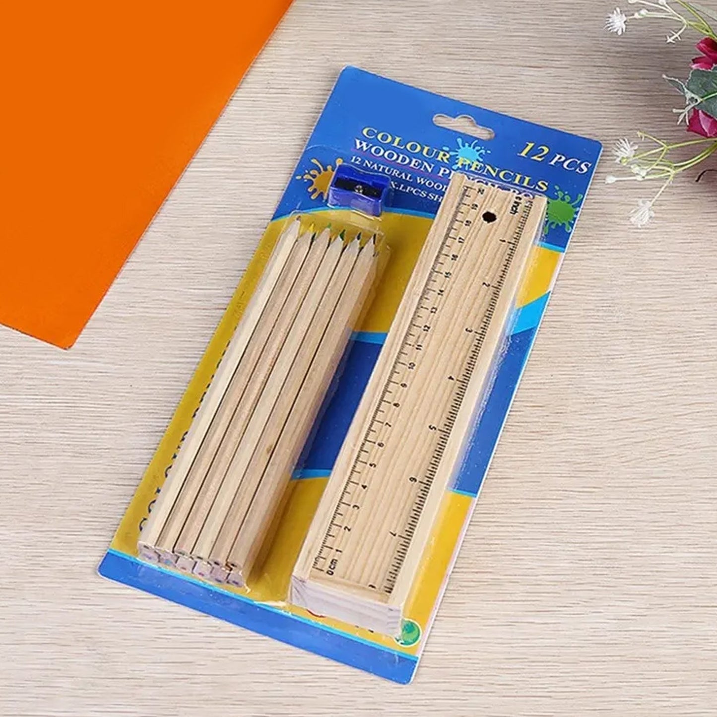 Colorful Wooden Pencil Set