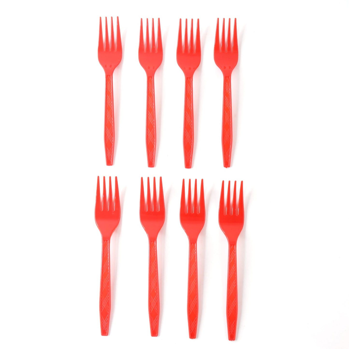 Red Plastic Forks