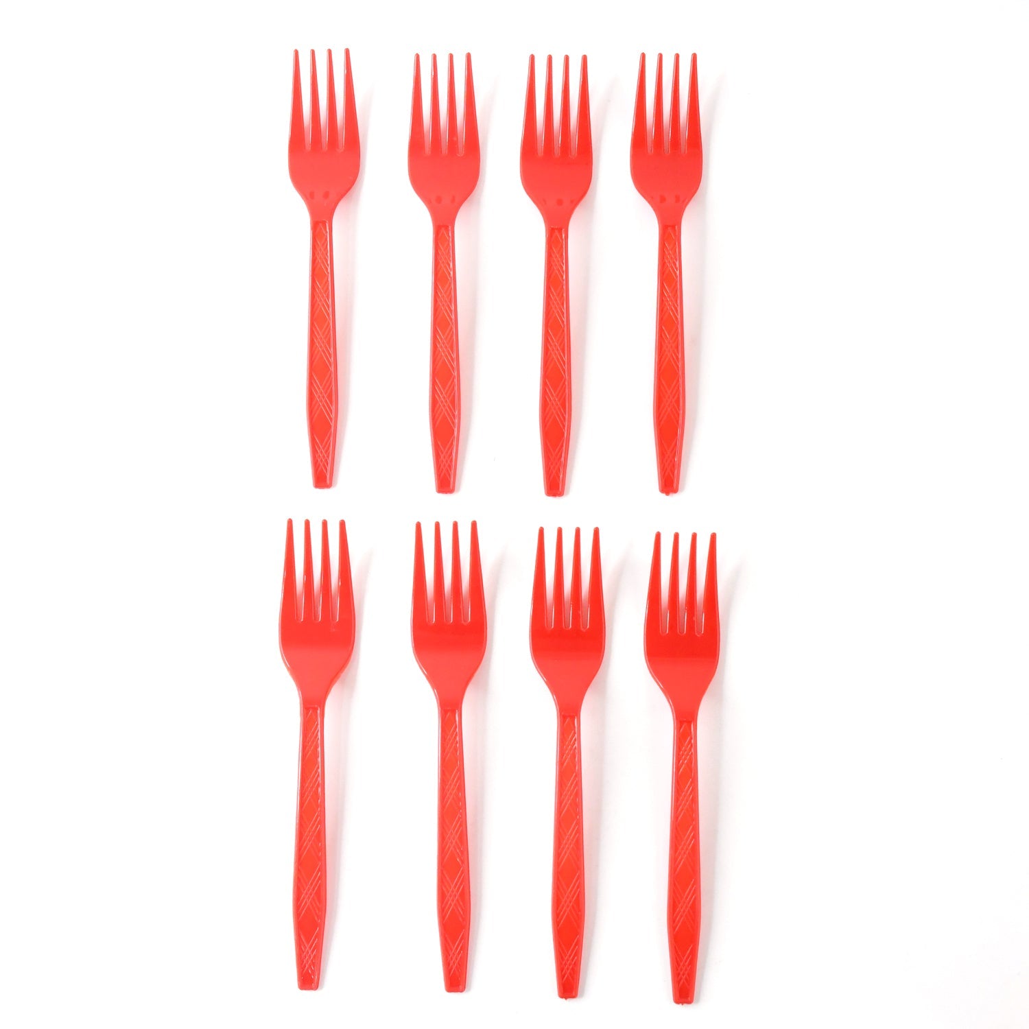 Red Plastic Forks
