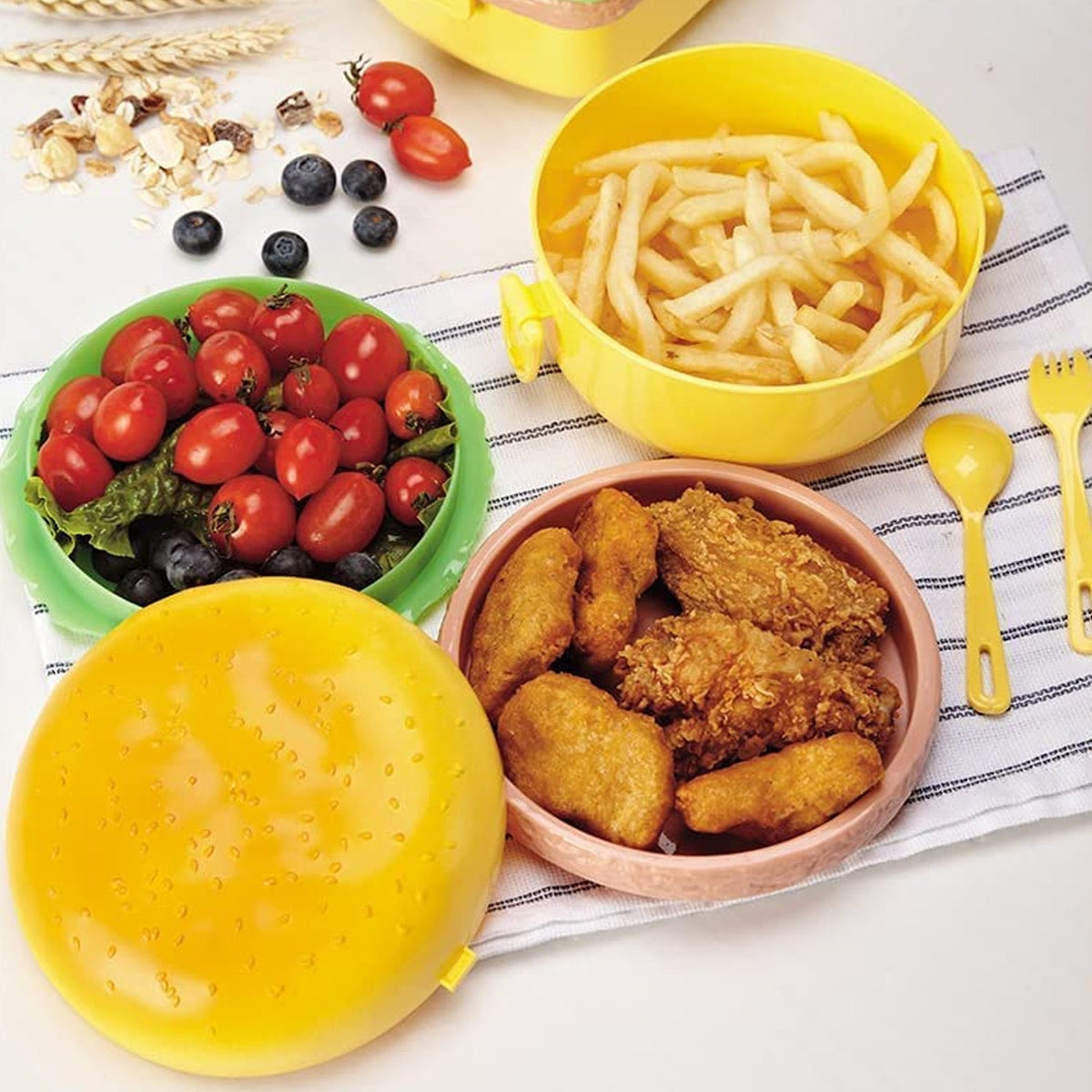 Burger-Shaped Kids' Lunchbox