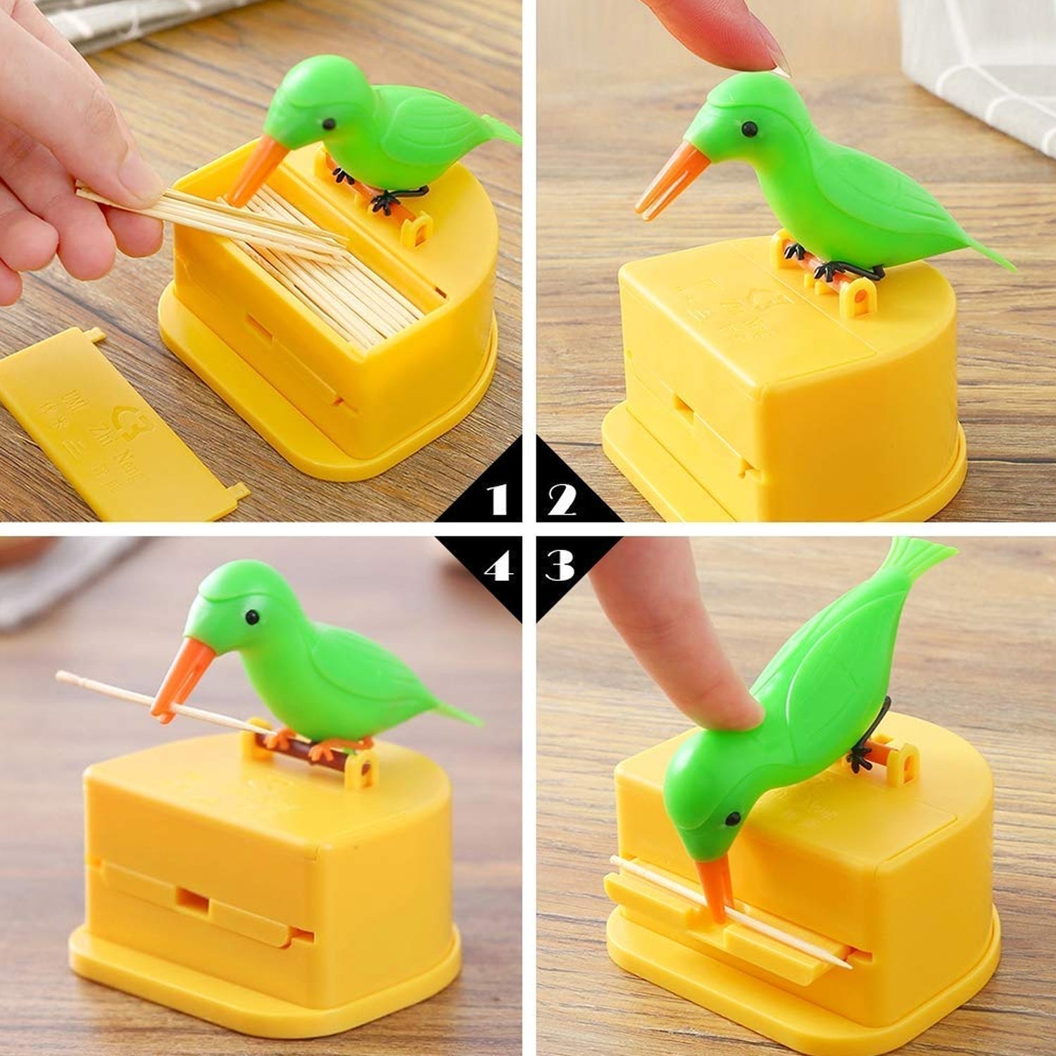 Automatic Bird Toothpick Dispenser