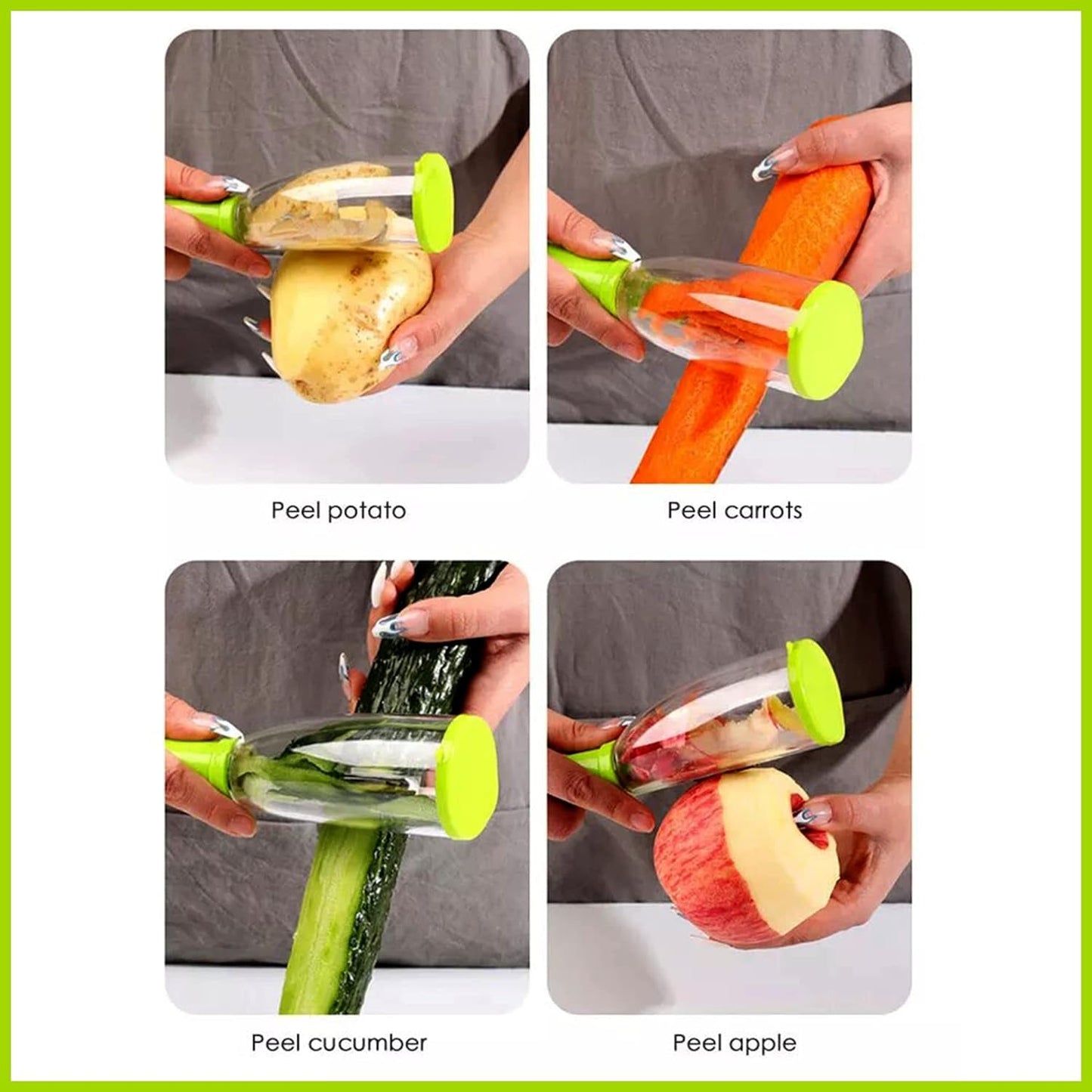 Smart Peeler with Catch Container