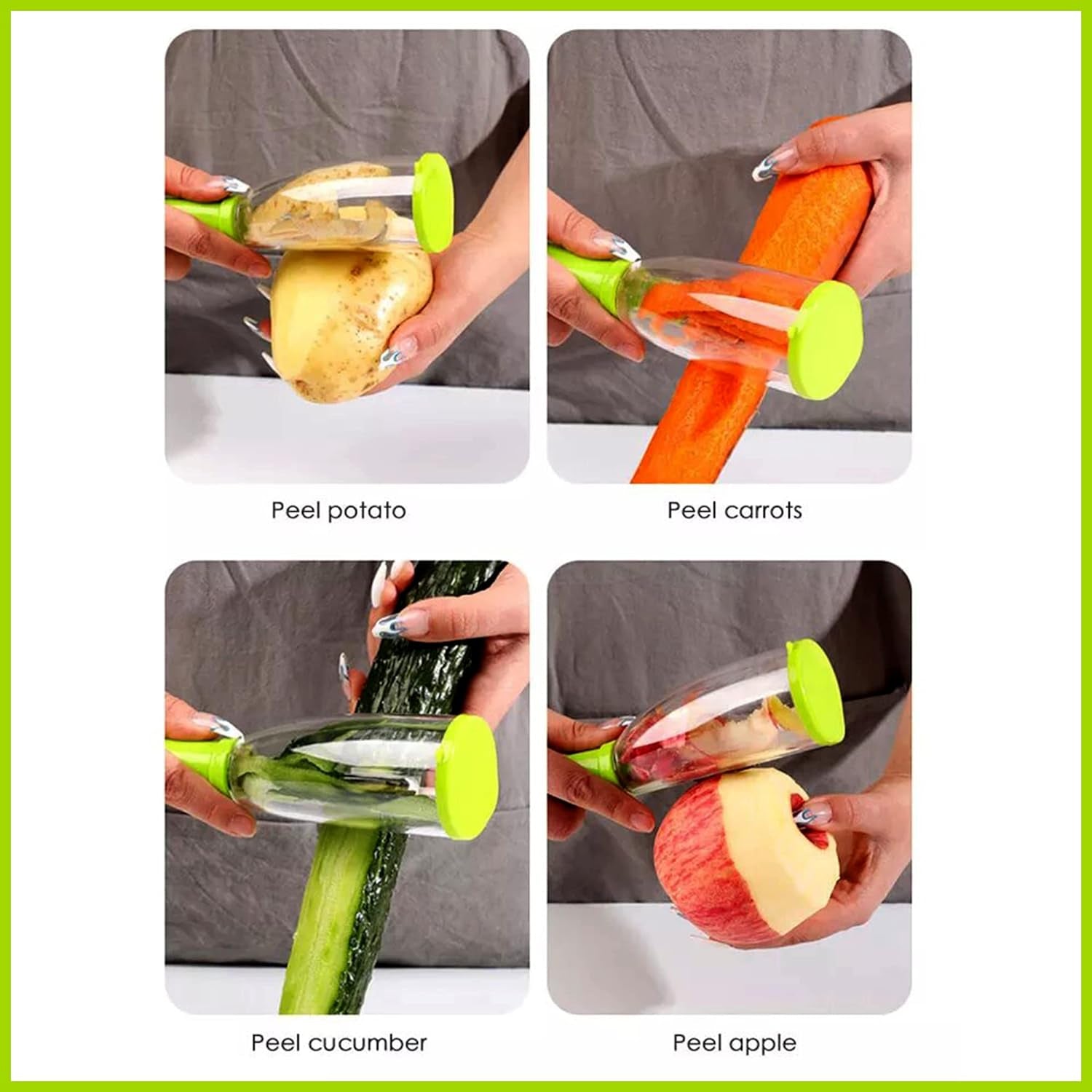 Smart Peeler with Catch Container