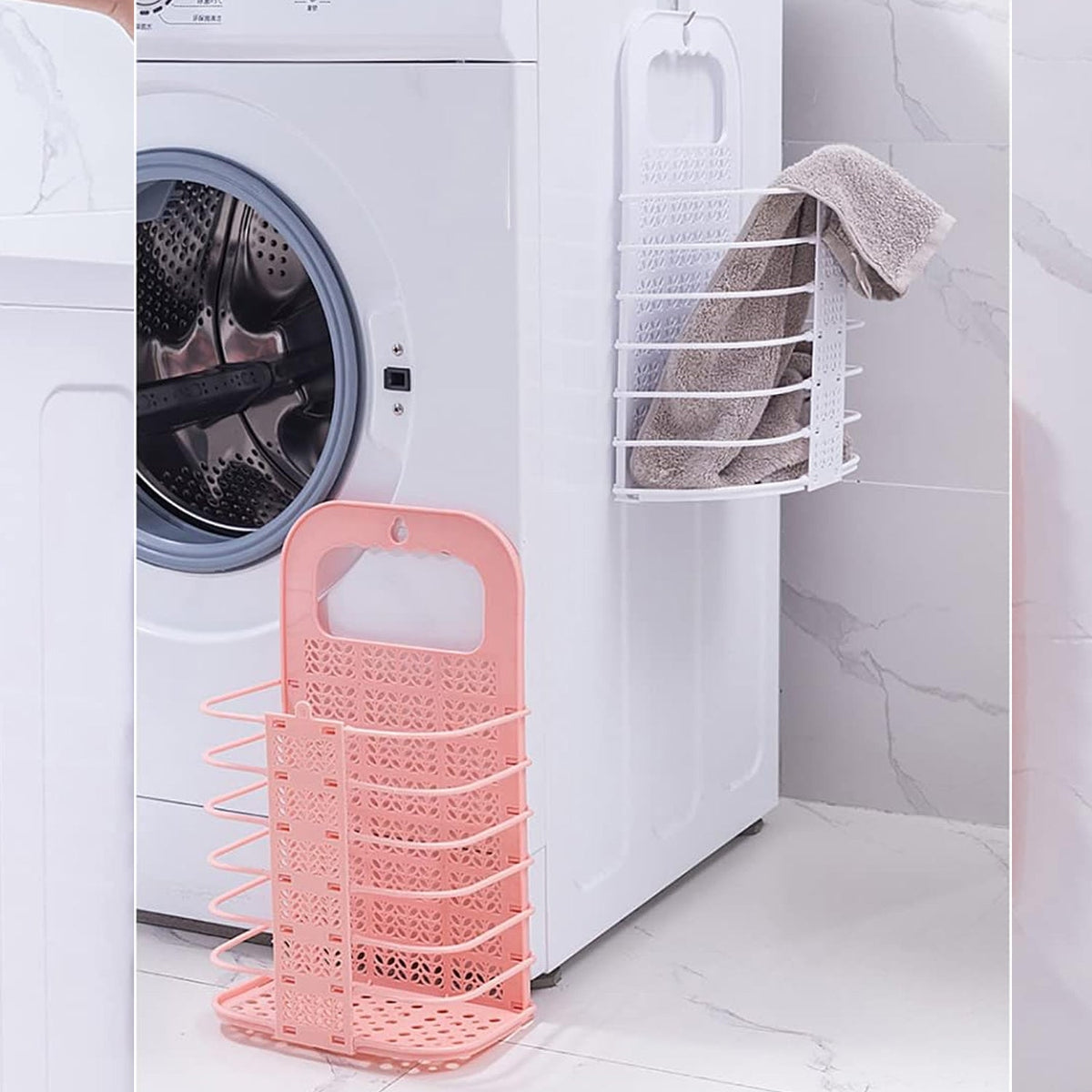 Wall-Mounted Collapsible Laundry Basket