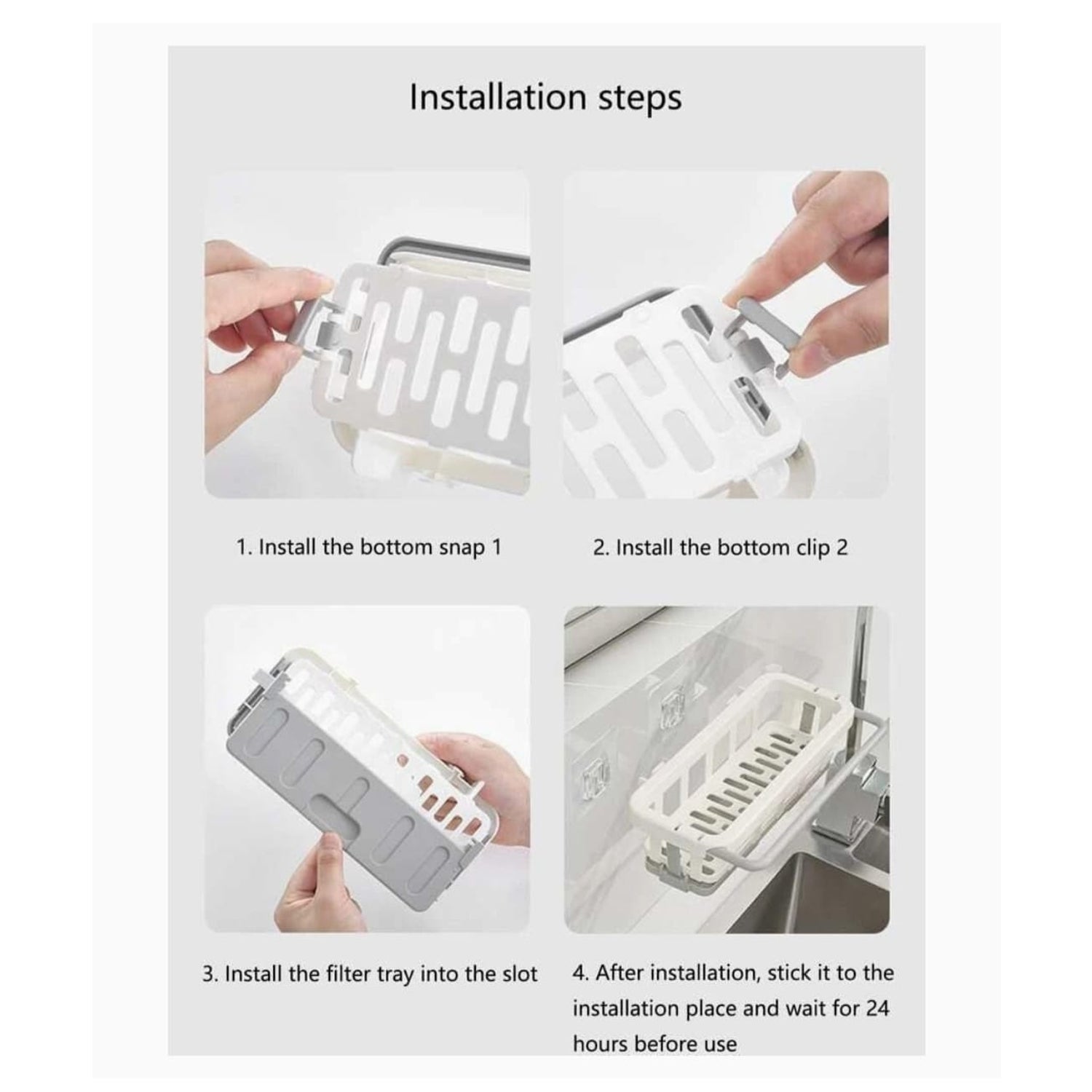 Retractable Sink Organizer Rack