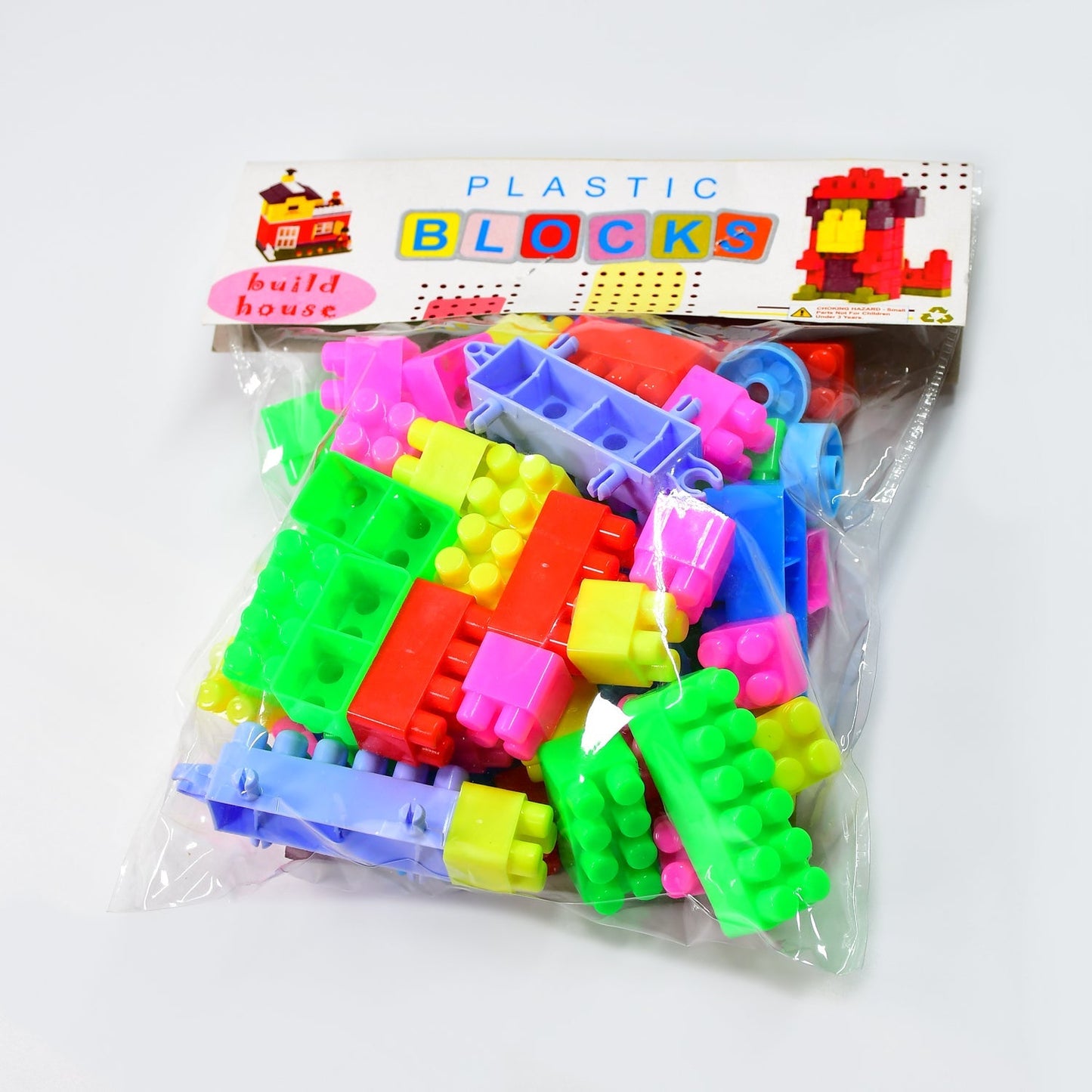 60-Piece Multicolor Building Blocks Set