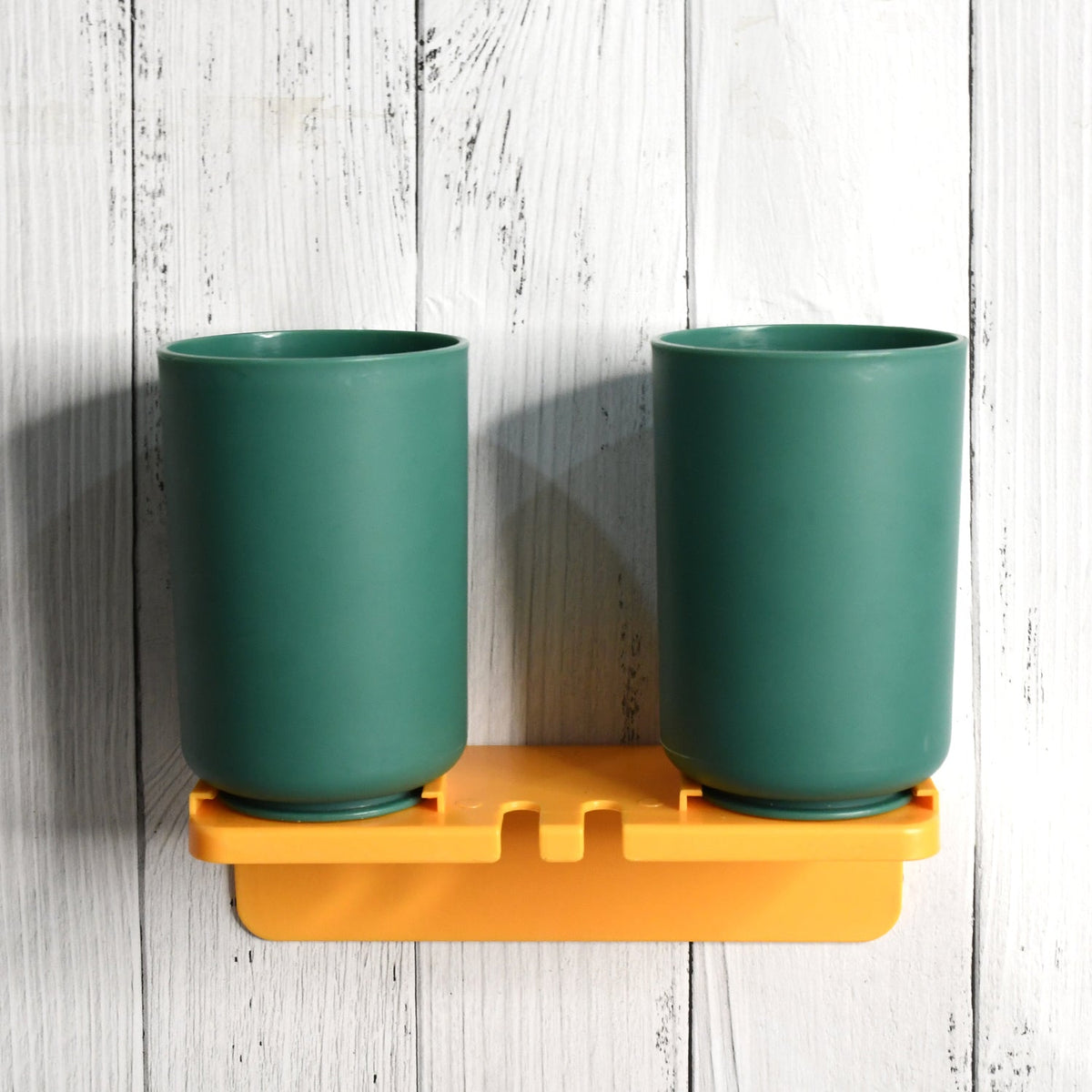 No-Drill Toothbrush Organizer