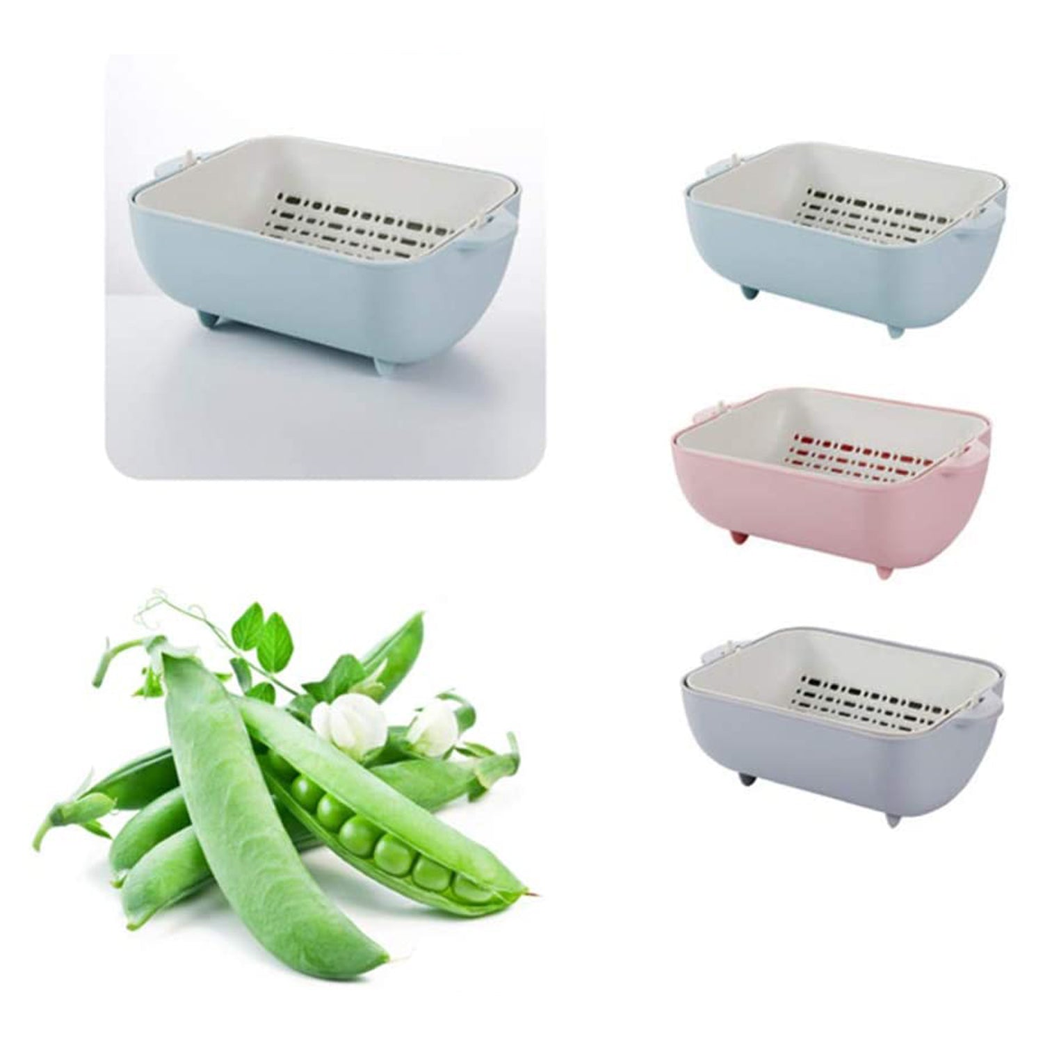 Tilt-and-Drain Colander Bowl