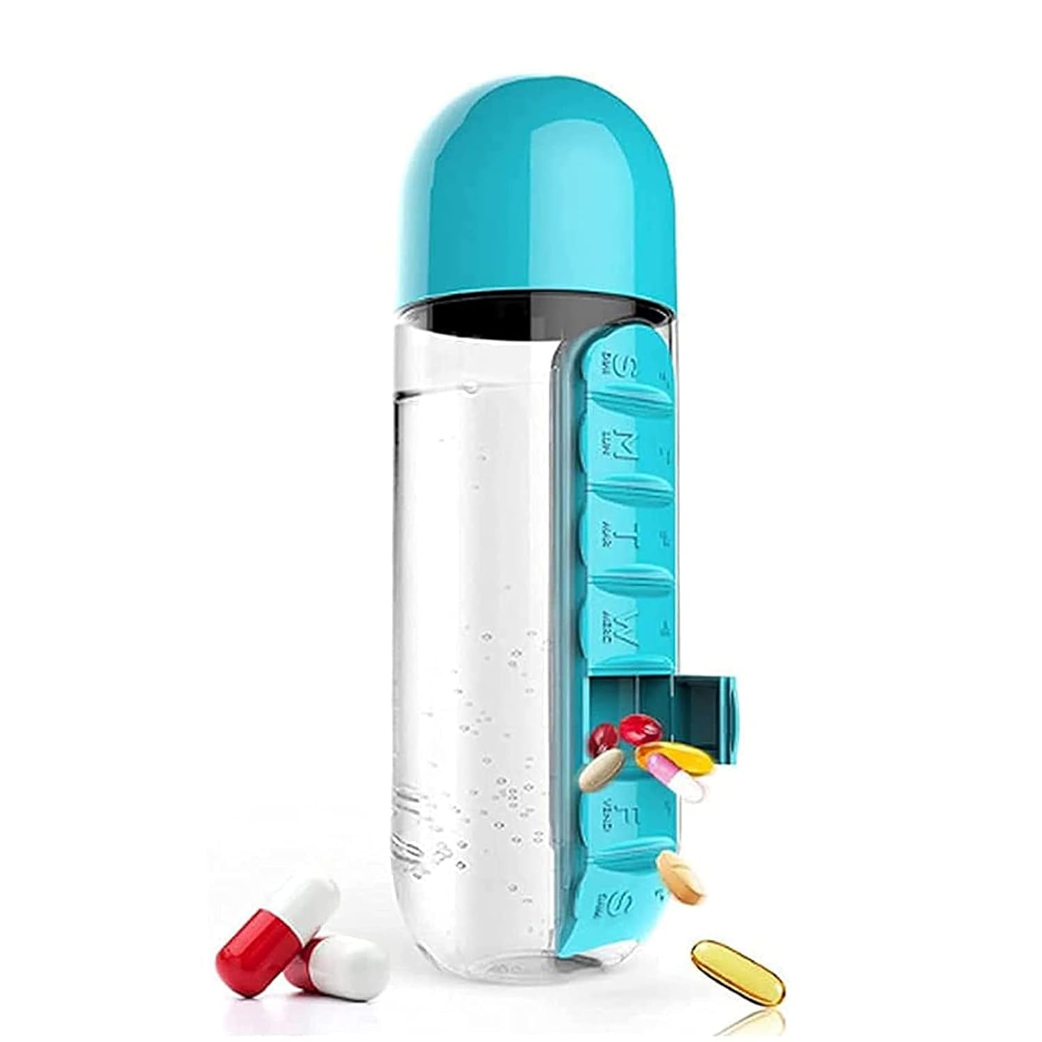 Vitamin  Pill Water Bottle (600 Ml )