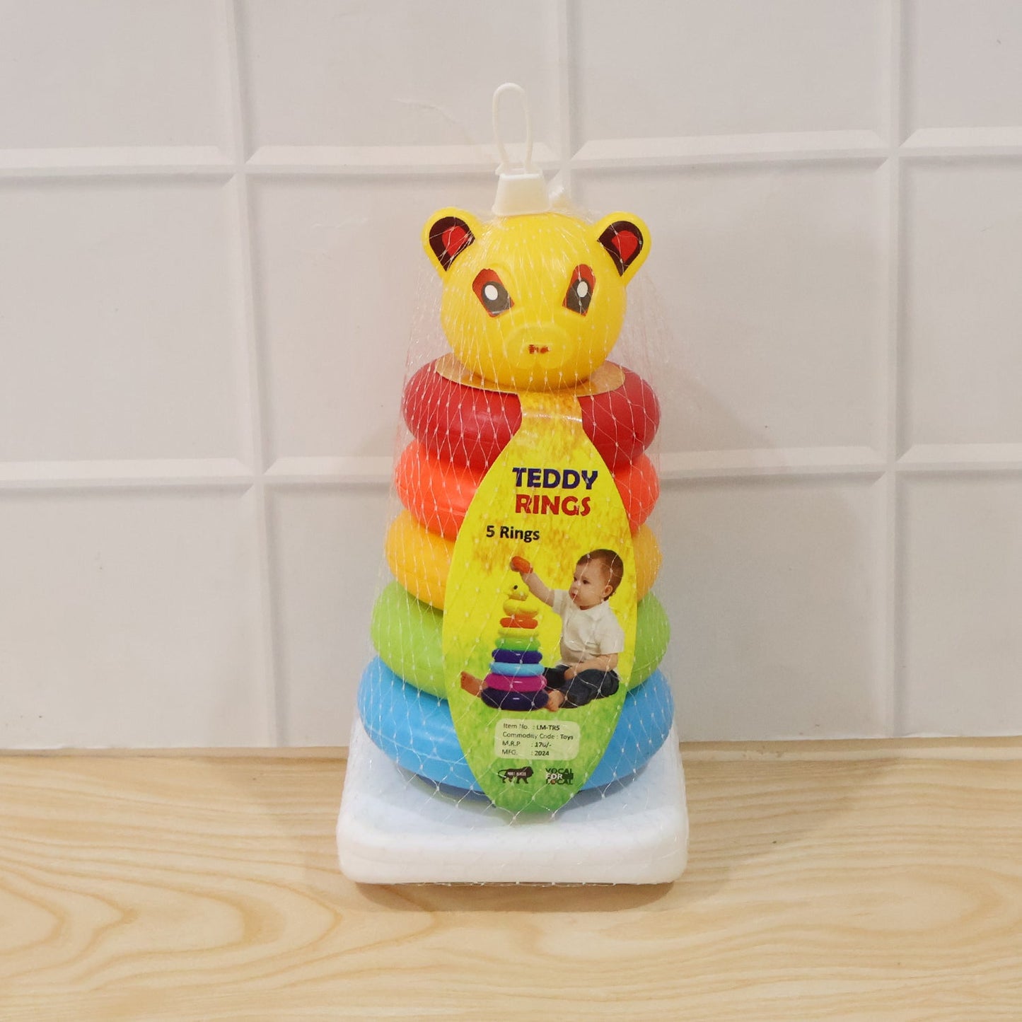 Teddy Stacking Ring Toy