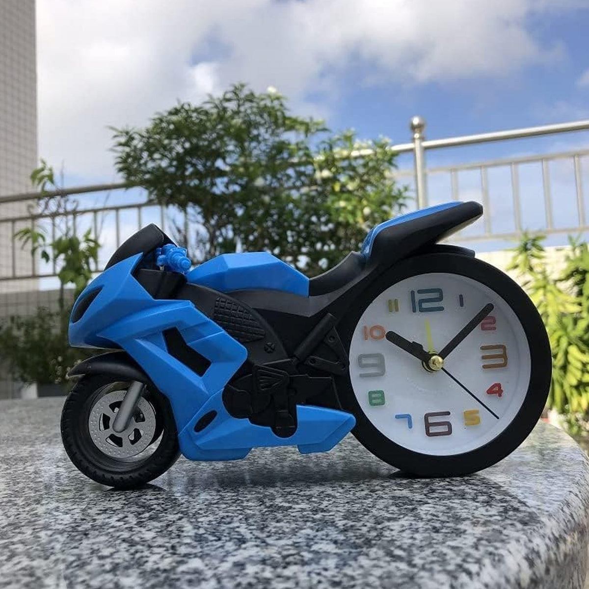 Fashioned Alarm Clock Novelty Retro Motorcycle