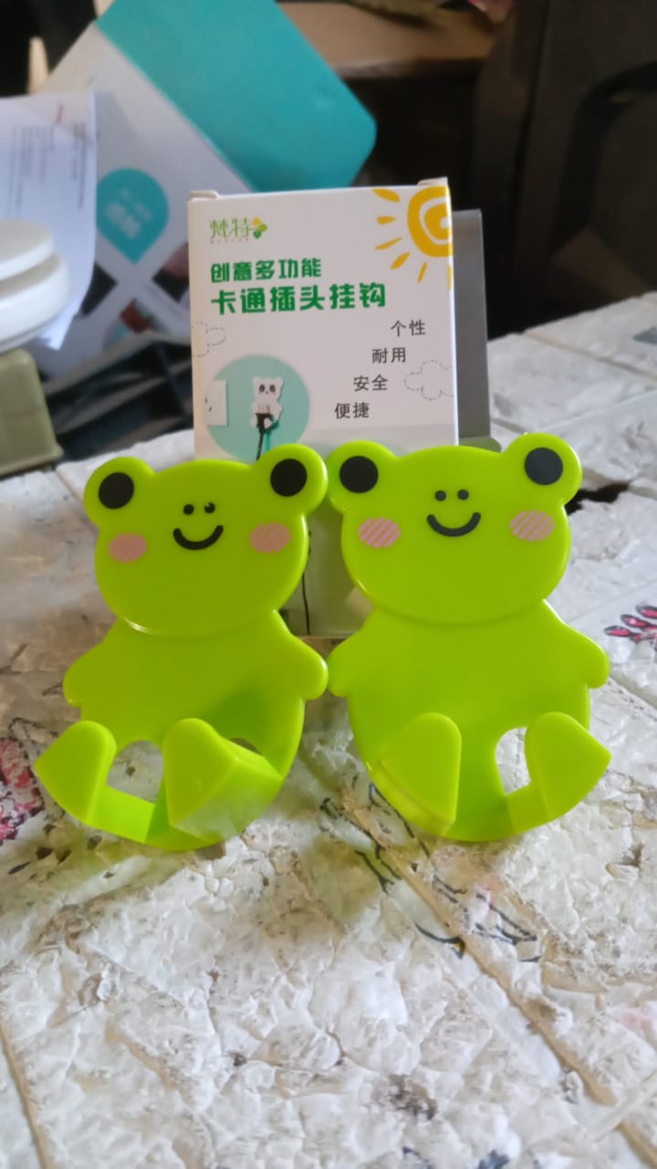 Adhesive Plug Hook Holder – 2 Pc