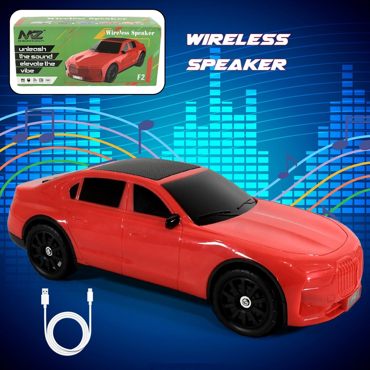 Car-Shaped Bluetooth Speaker