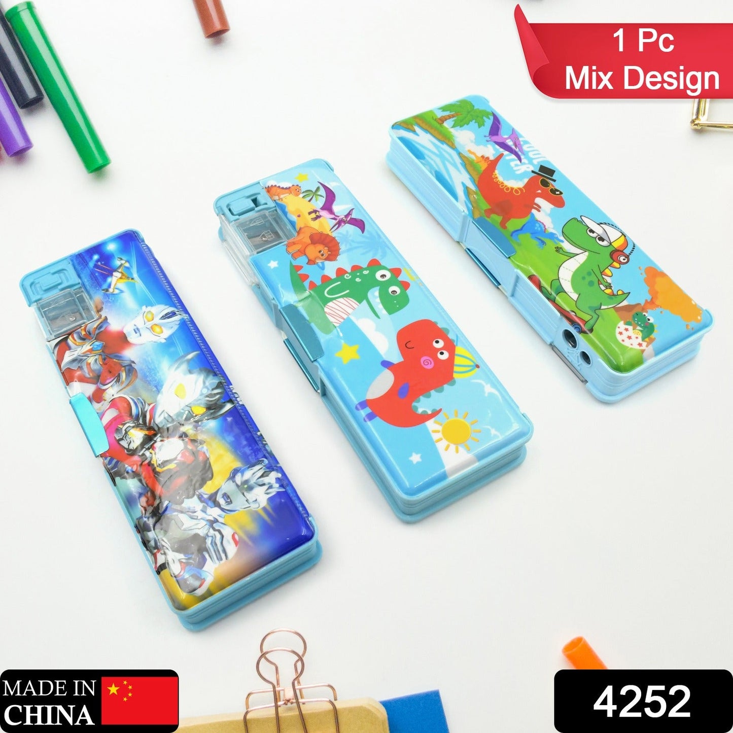 Cartoon Double-Deck Pencil Case