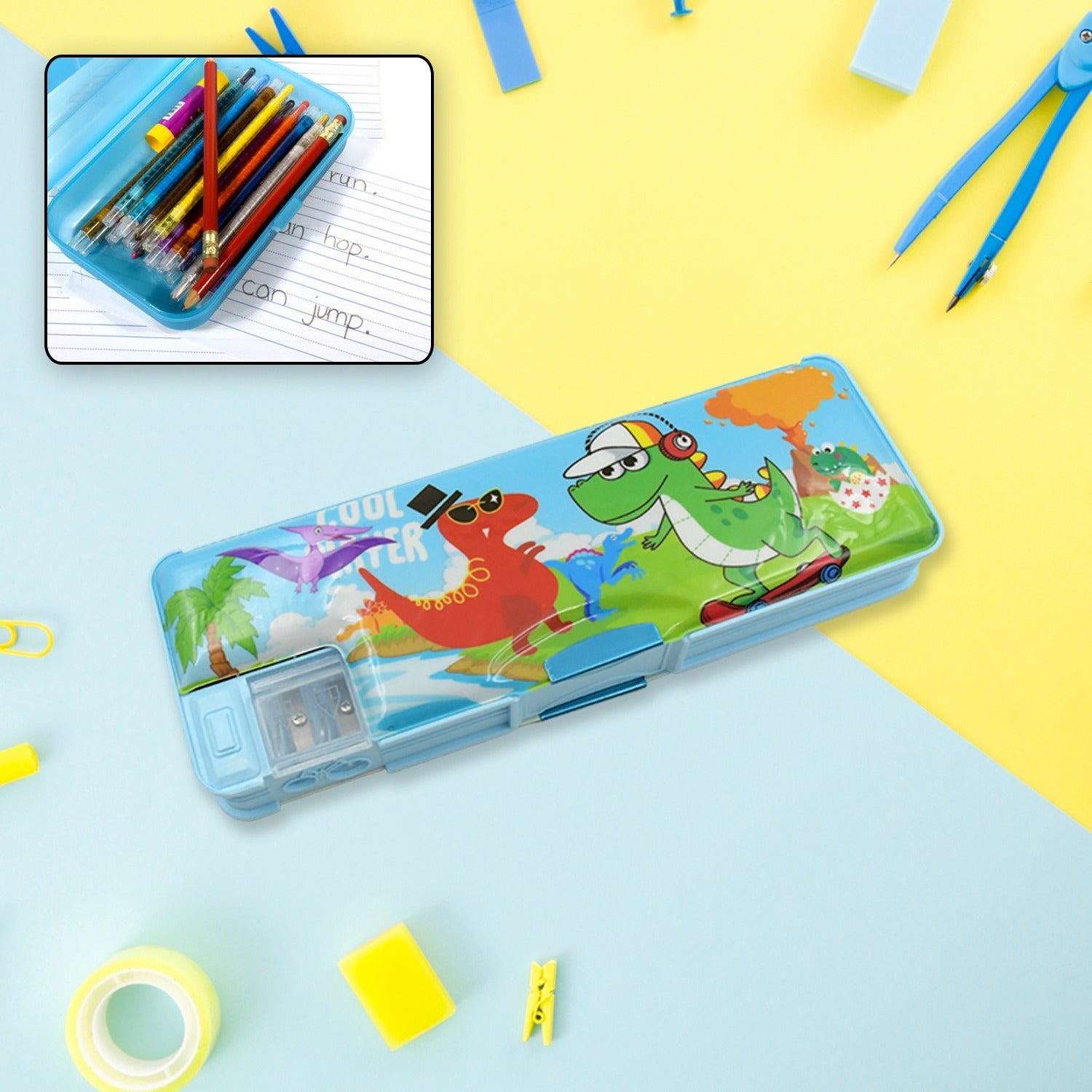 Cartoon Double-Deck Pencil Case
