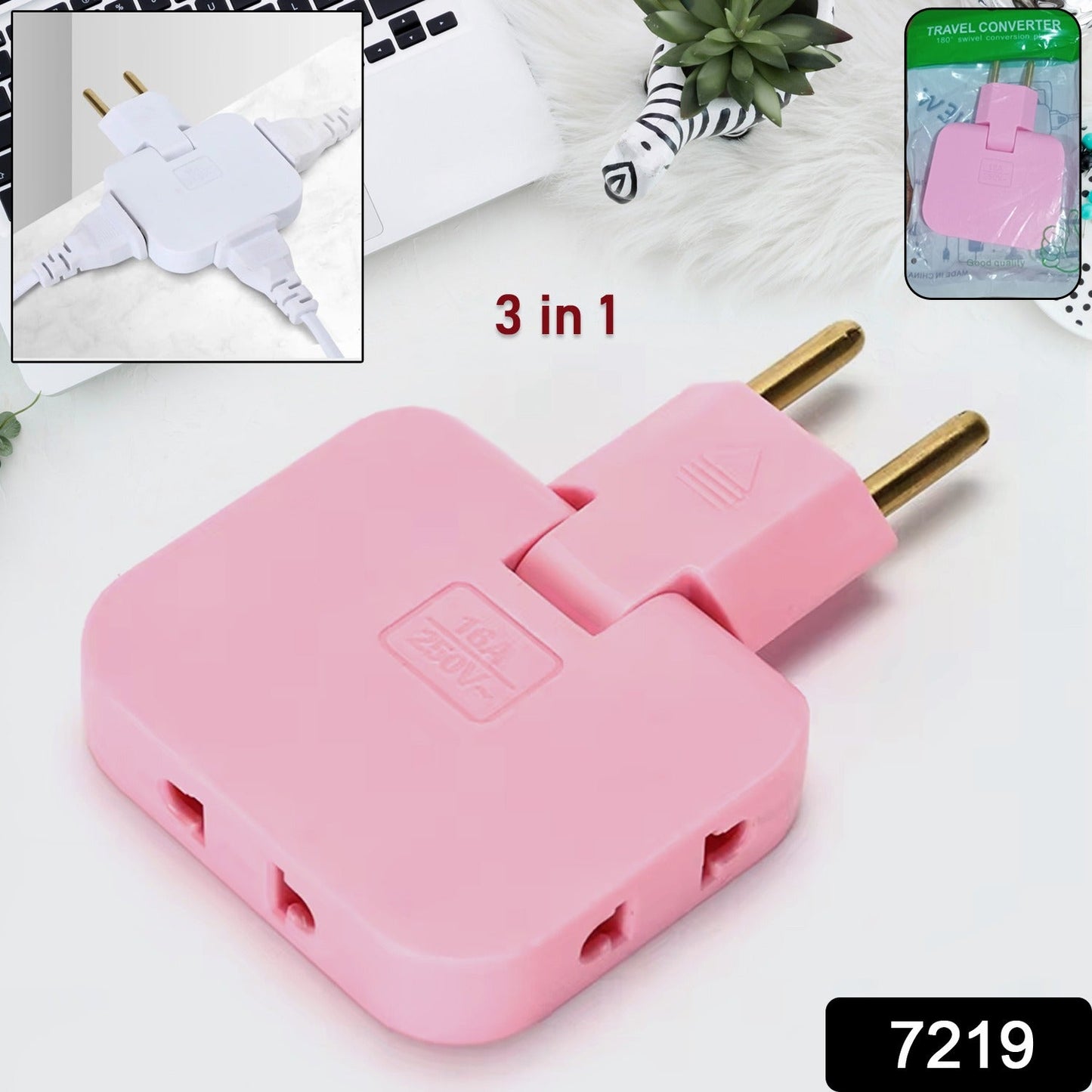 3-in-1 Foldable Power Adapter