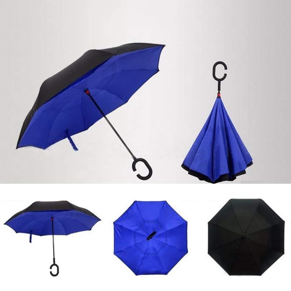 Windproof Reverse Umbrella – C Handle
