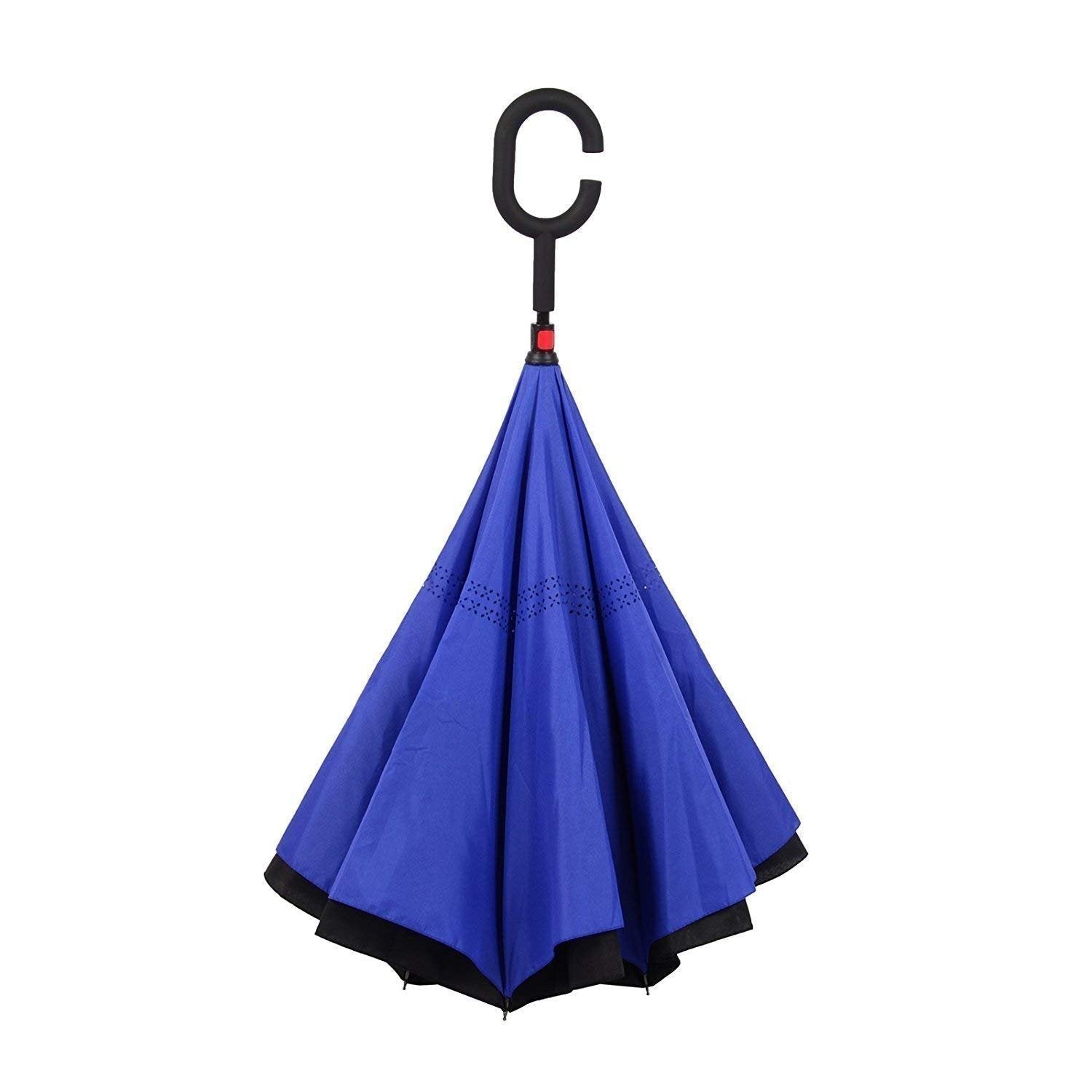 Windproof Reverse Umbrella – C Handle