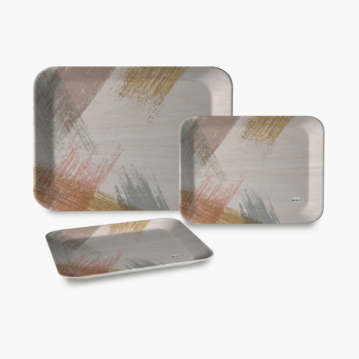 Melamine Serving Tray Set Of 3