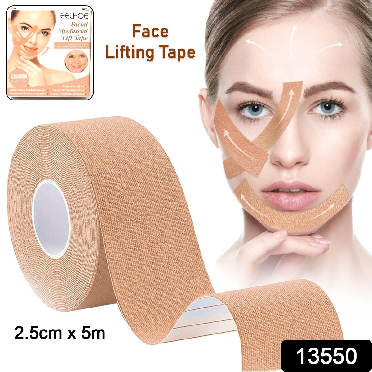 Face Lifting Myofascial Tightening Tape