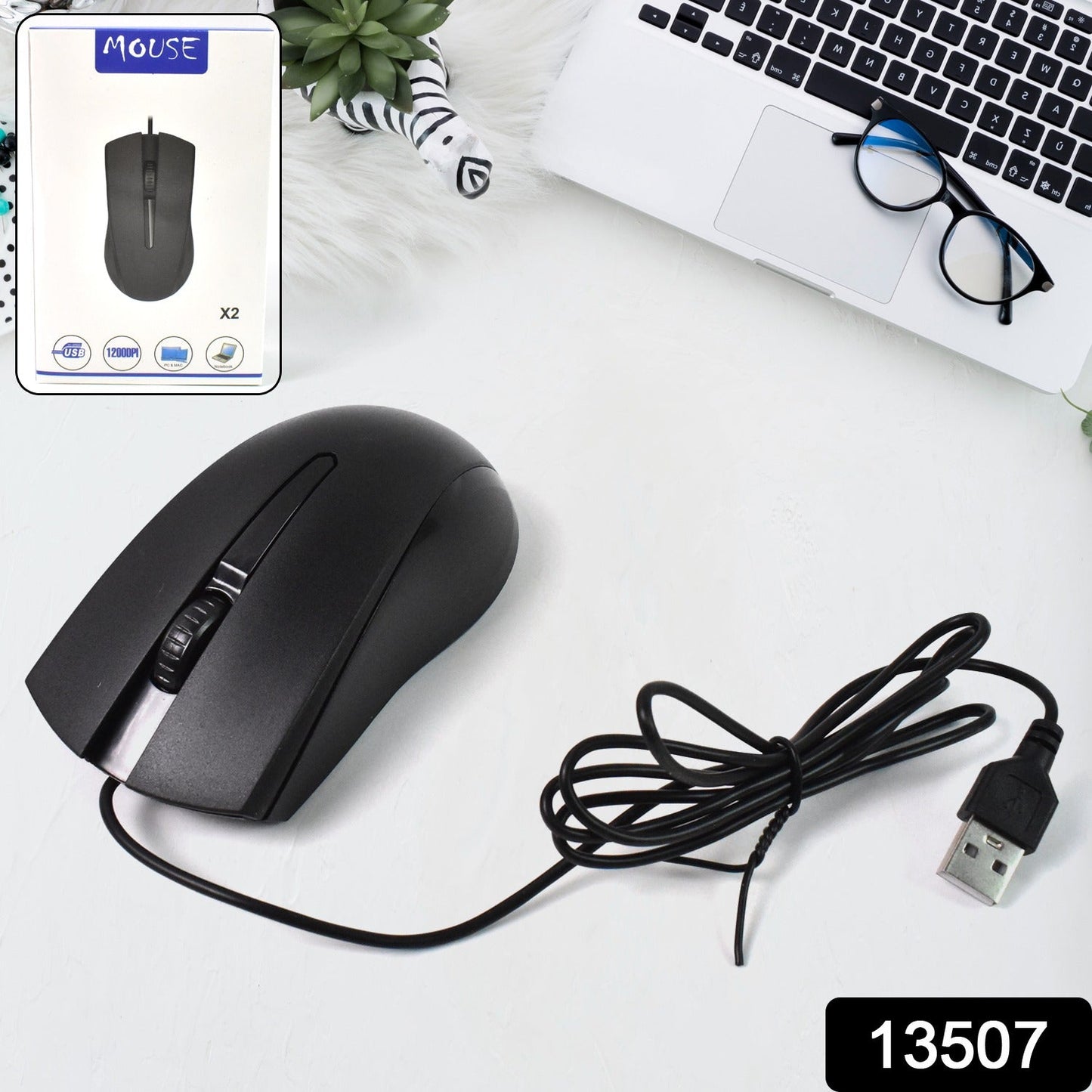 Computer Laptop Wired Optical Mouse